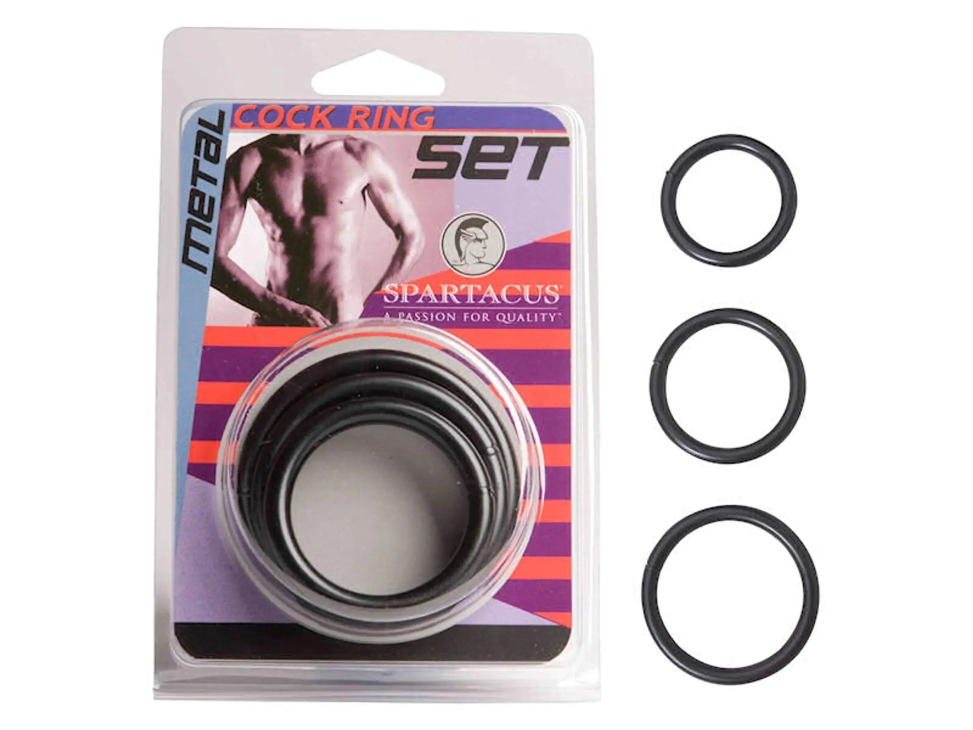 Black Steel C Ring Set Spartacus