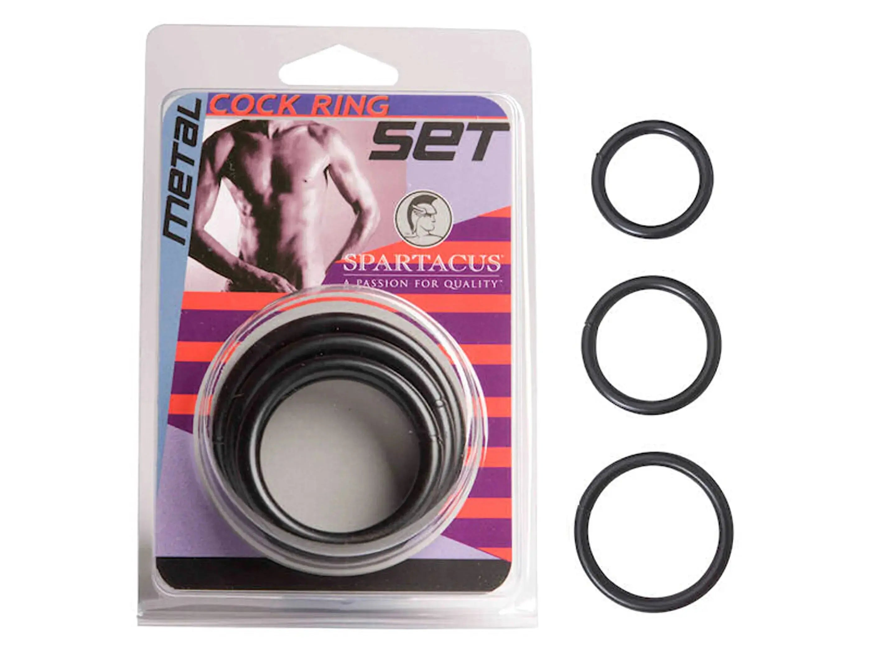 Black Steel C Ring Set Spartacus