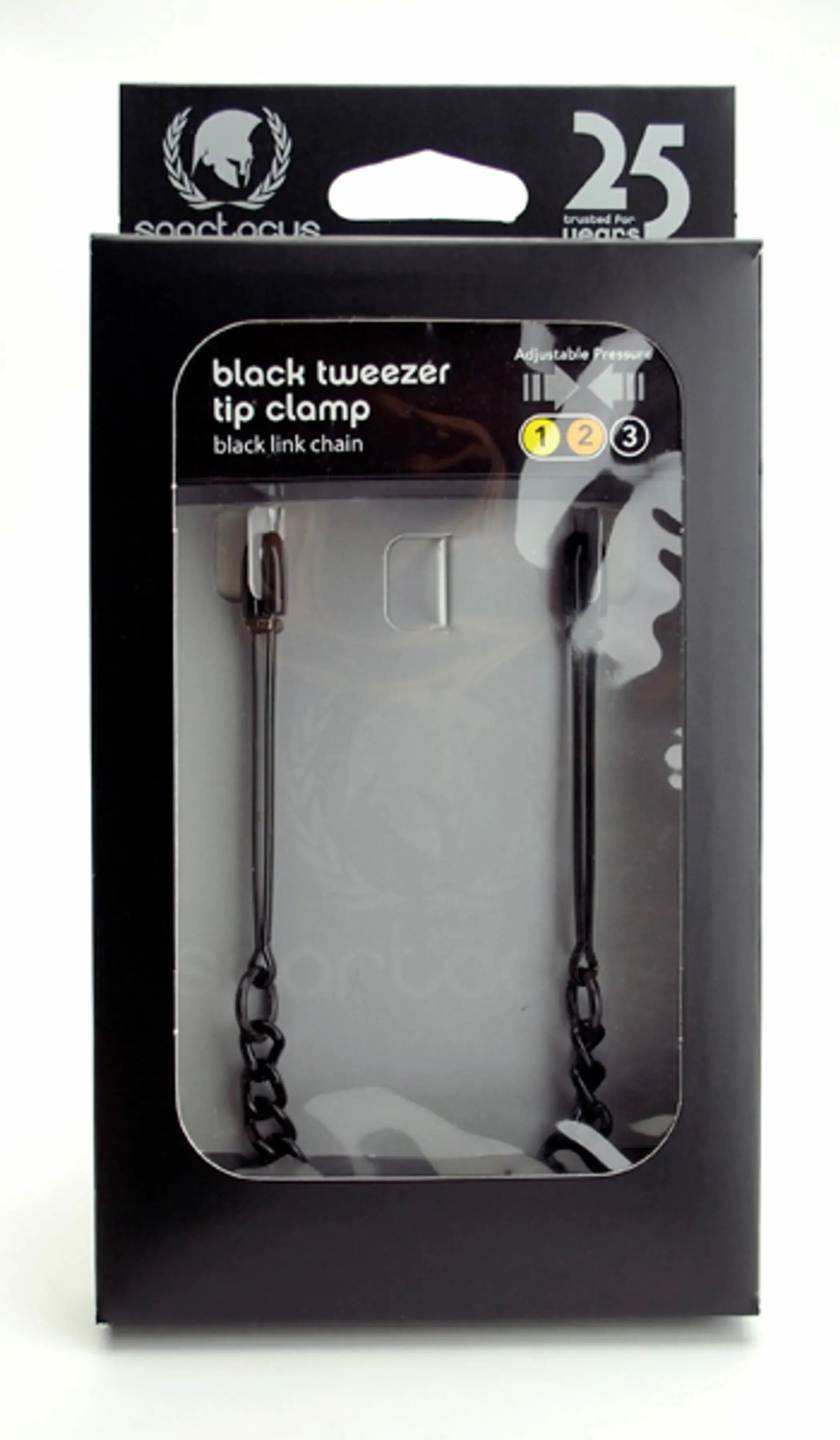 Black Tweezer Clamp with Link Chain Spartacus