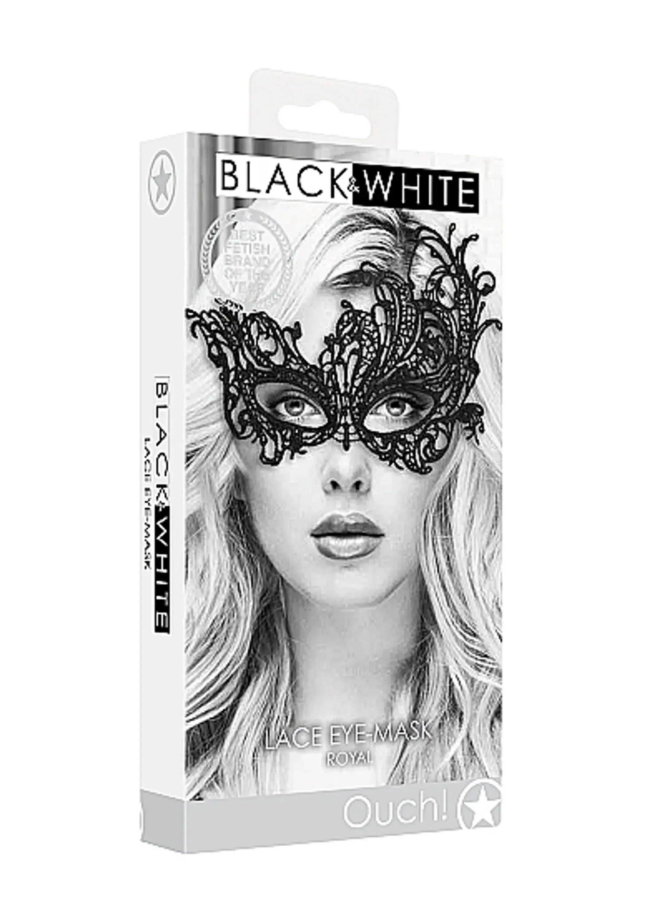 Black and White Lace Eye Mask Shots America
