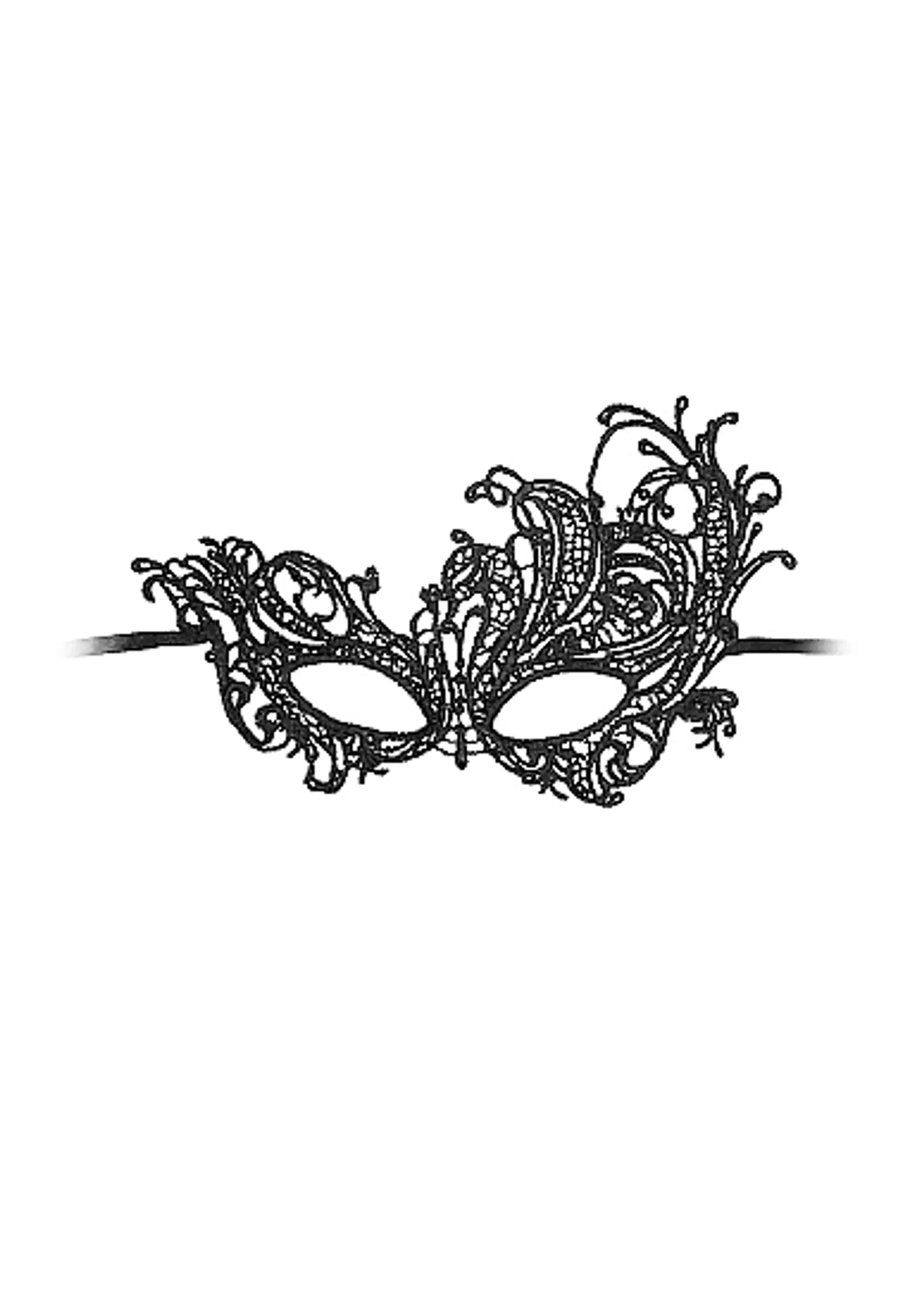 Black and White Lace Eye Mask Shots America