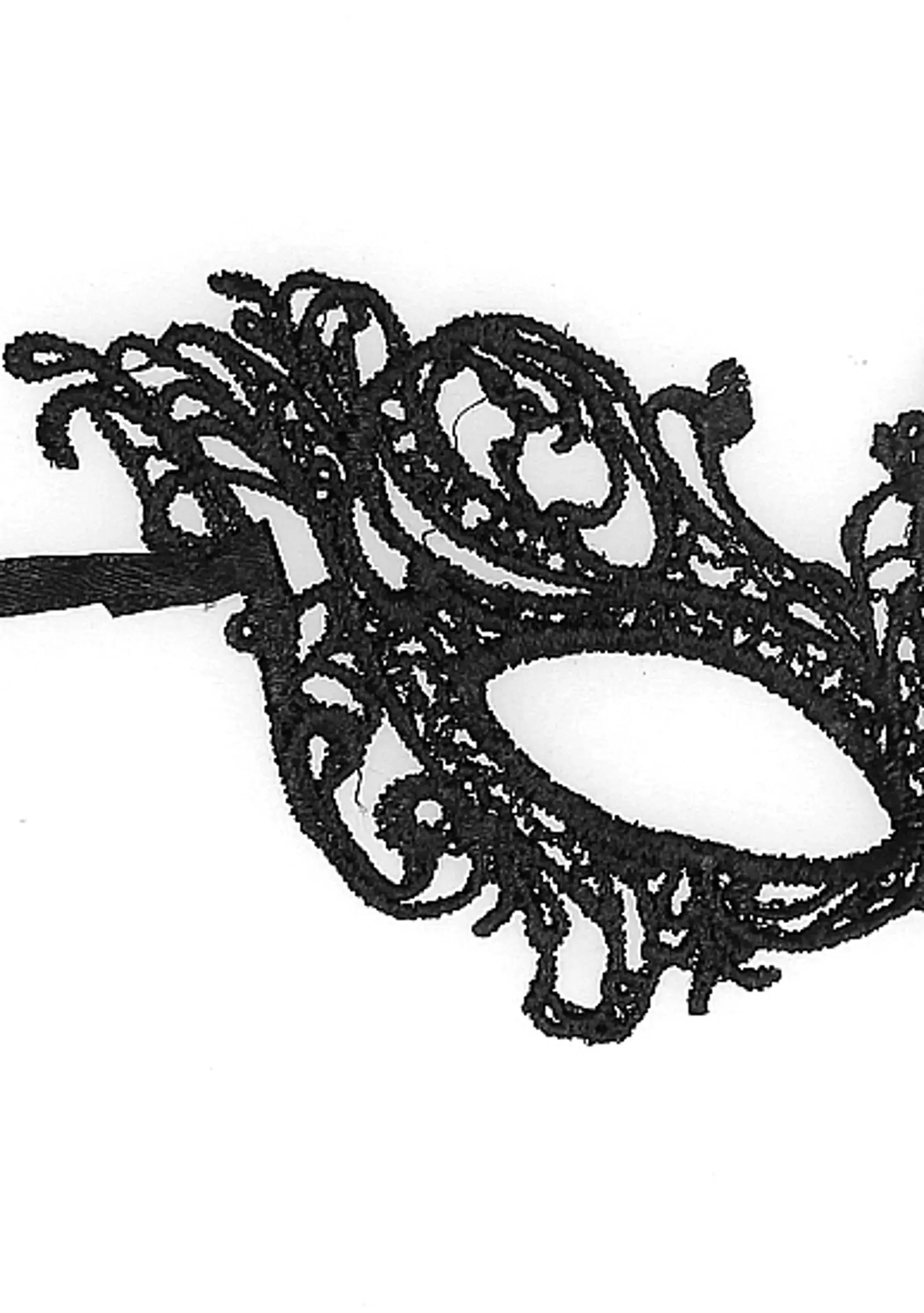 Black and White Lace Eye Mask Shots America