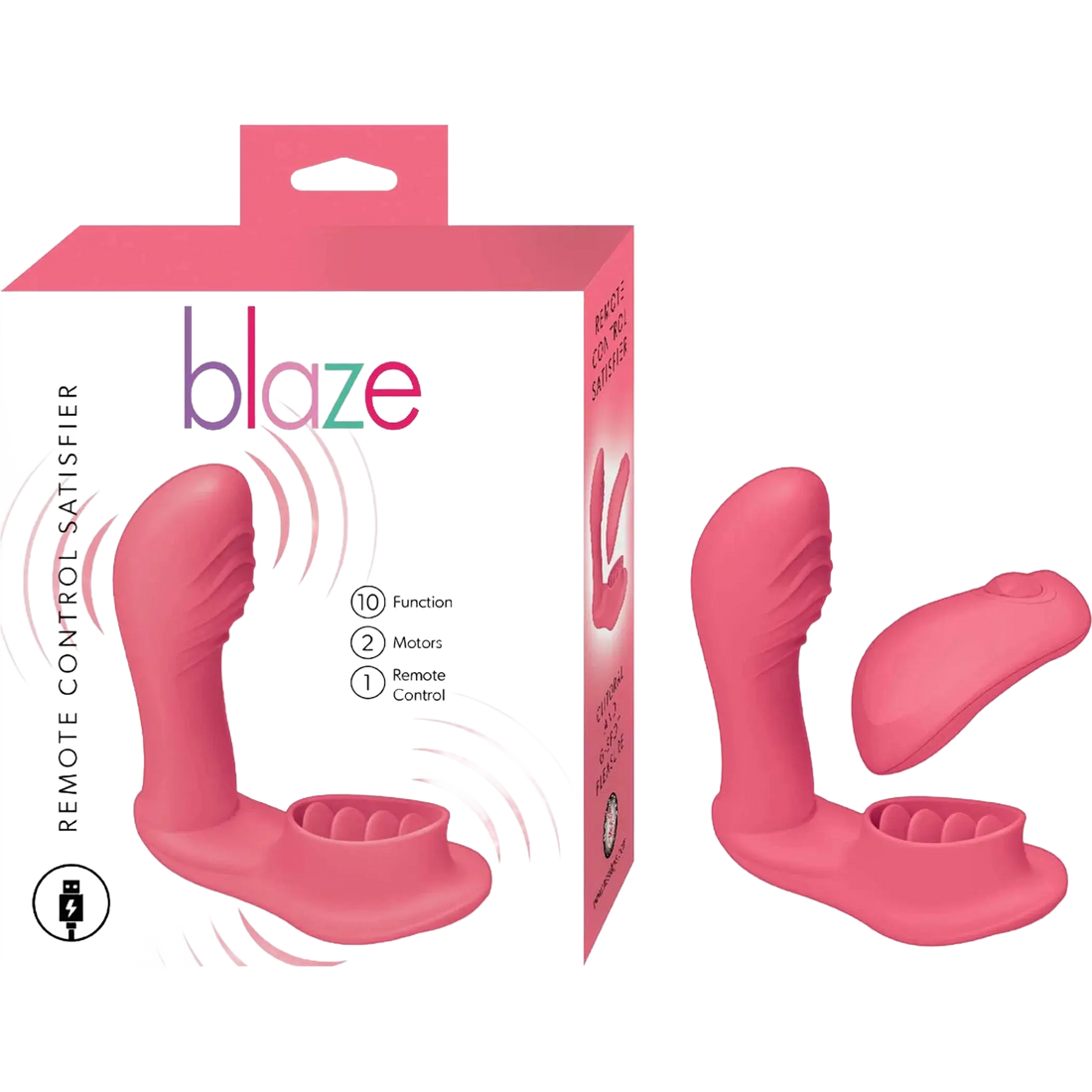 BLAZE REMOTE CONTROL SATISFIER CORAL Nasstoys