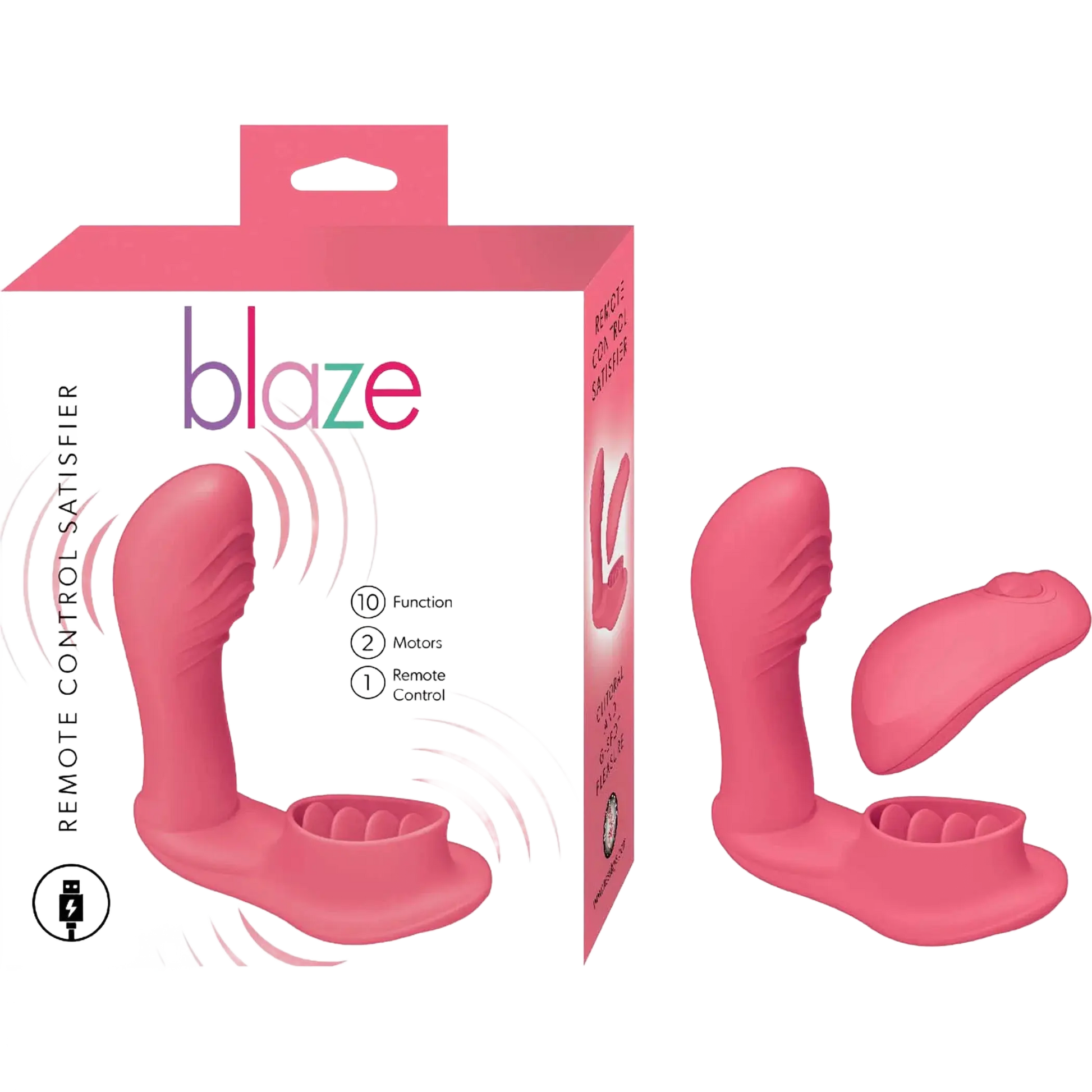 BLAZE REMOTE CONTROL SATISFIER CORAL Nasstoys