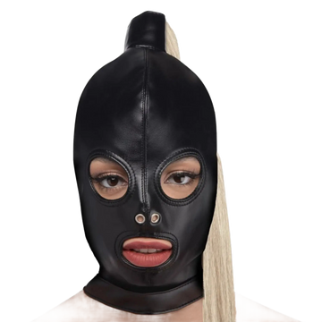 STRICT BLONDE PONYTAIL BONDAGE HOOD XR Brands