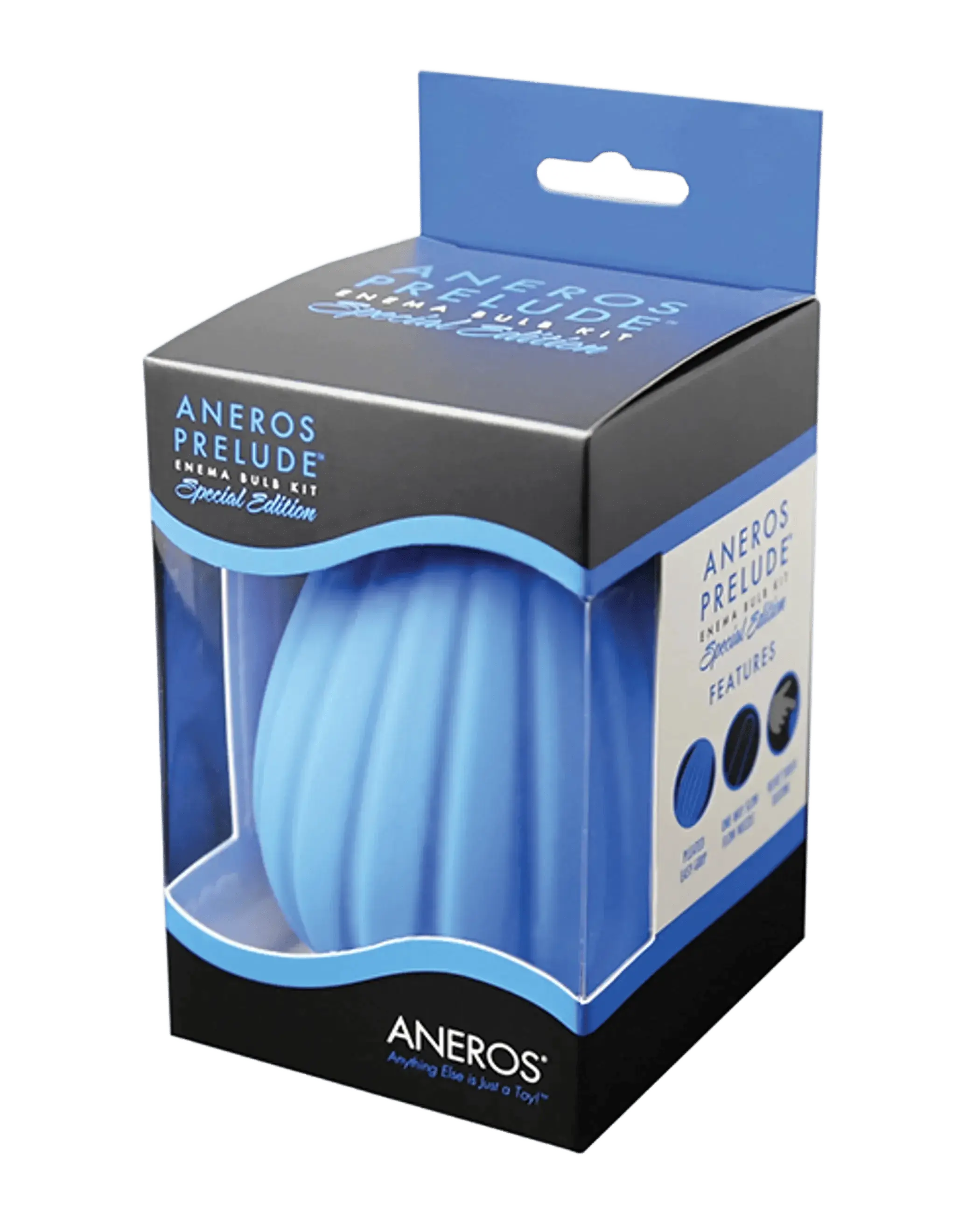 ANEROS BLUE PRELUDE ENEMA BULB (NET) Aneros Toys