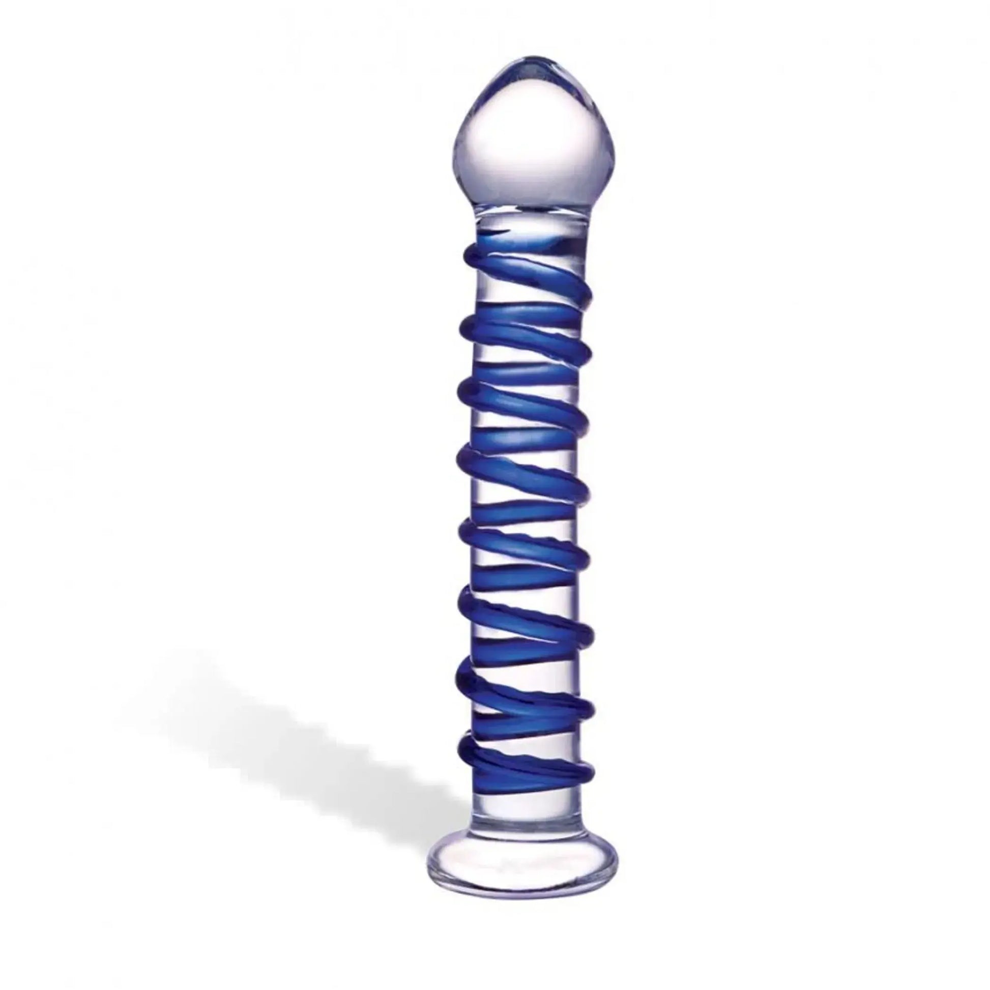 Blue Spiral Glass Dildo Electric / Hustler Lingerie
