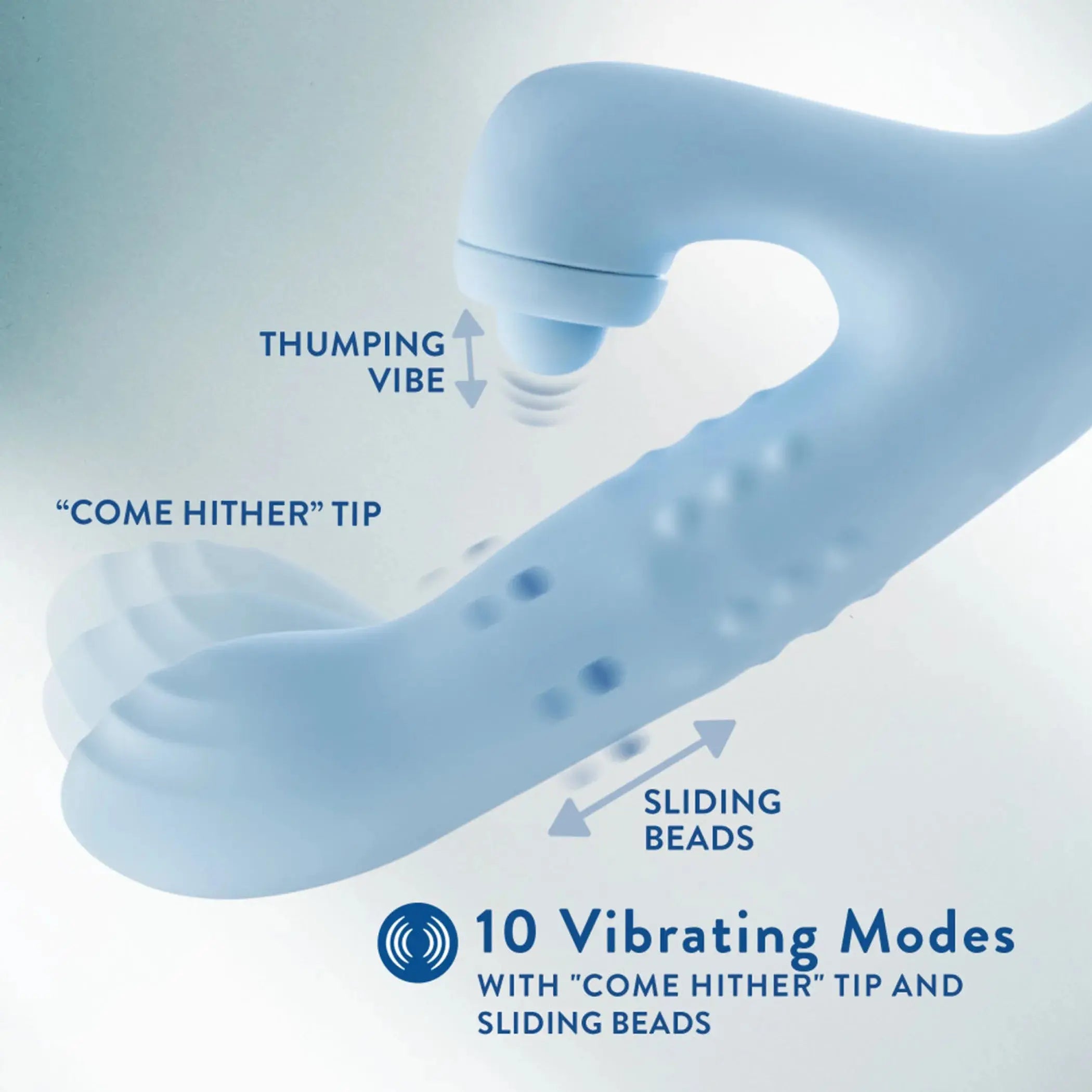 Blush Devin Blue Rabbit Vibrator Blush Novelties
