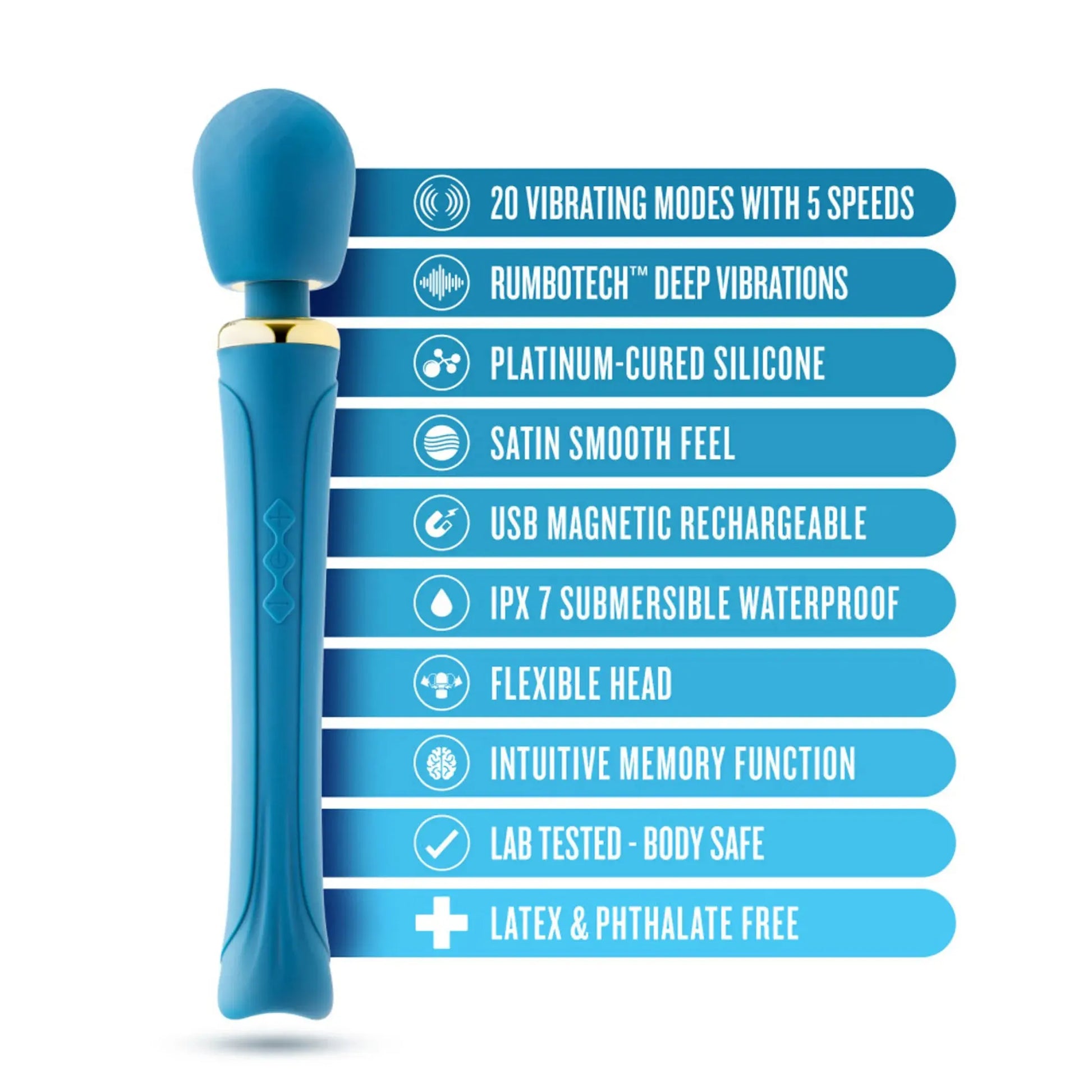 Blush Dianna Teal Wand Blush Novelties