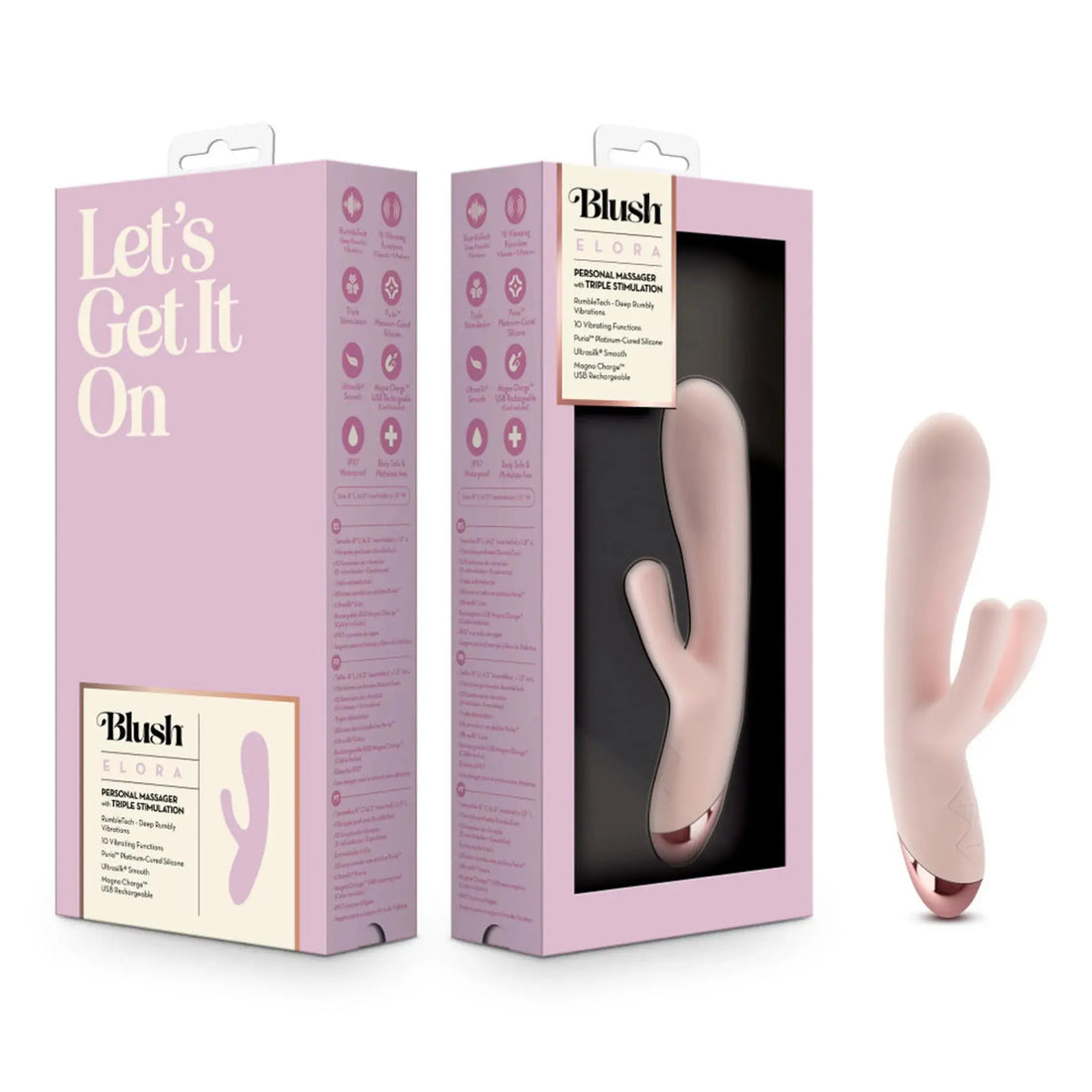 Blush Elora Pink Rabbit Vibrator Blush Novelties