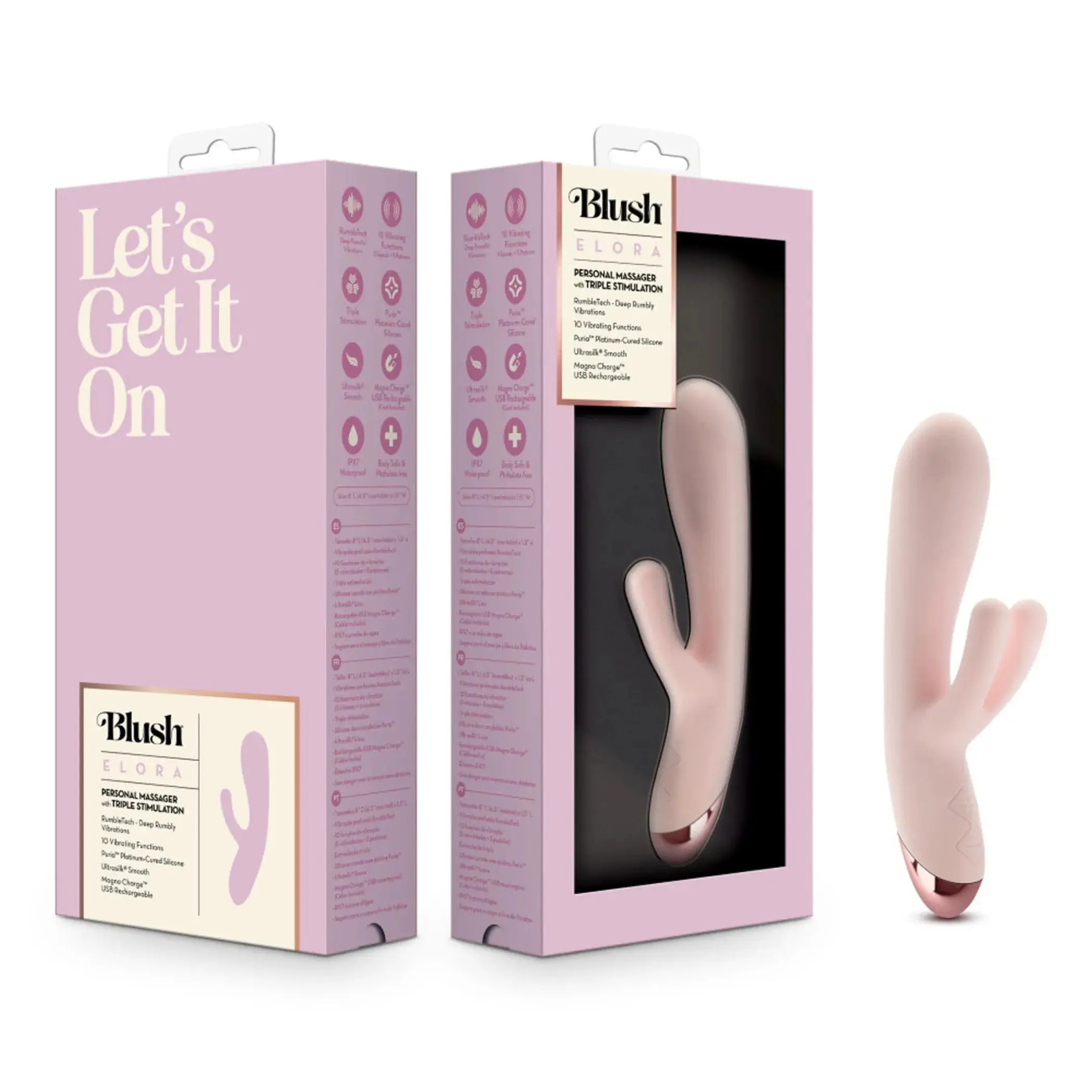 Blush Elora Pink Rabbit Vibrator Blush Novelties