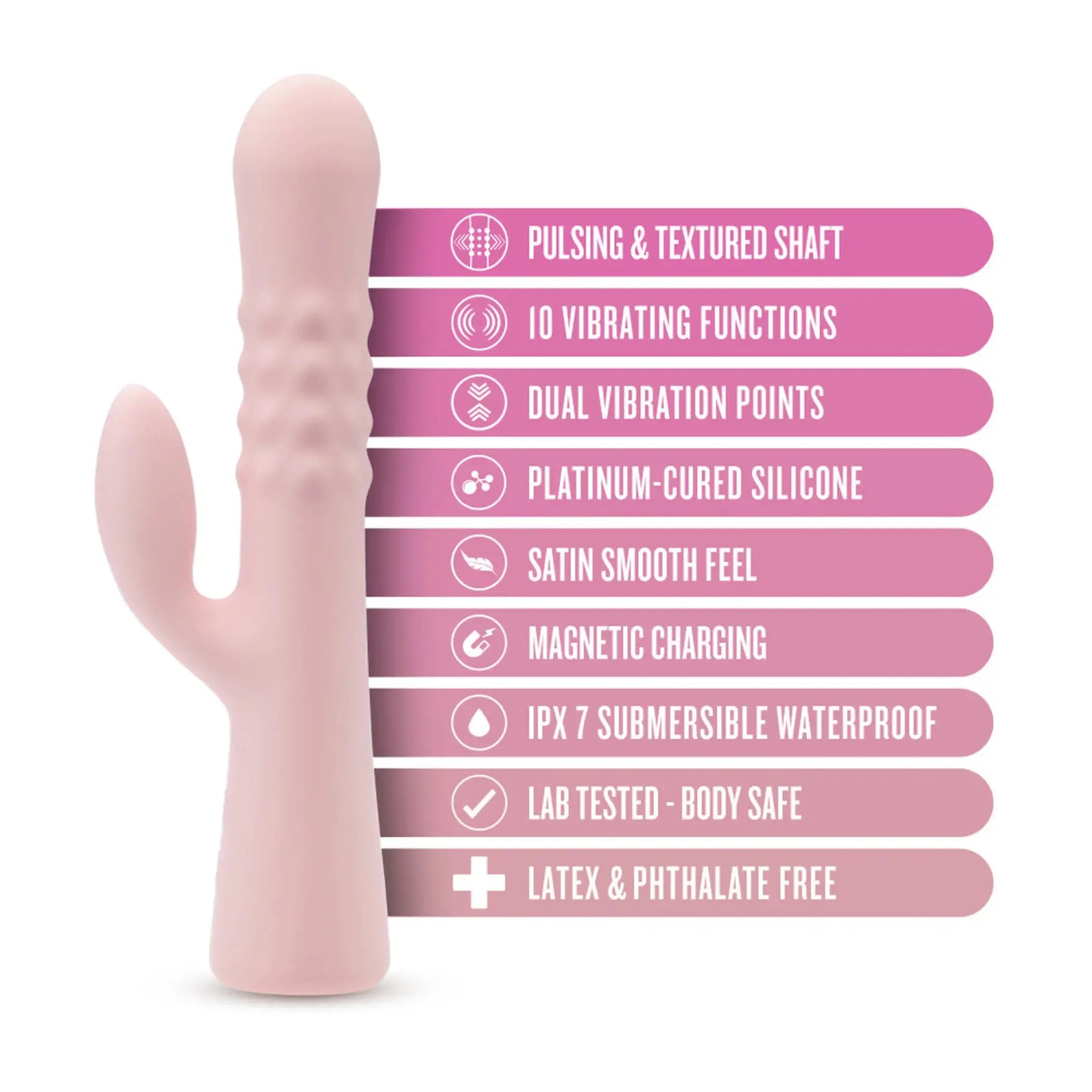 Blush Jaymie Pink Rabbit Vibrator Blush Novelties