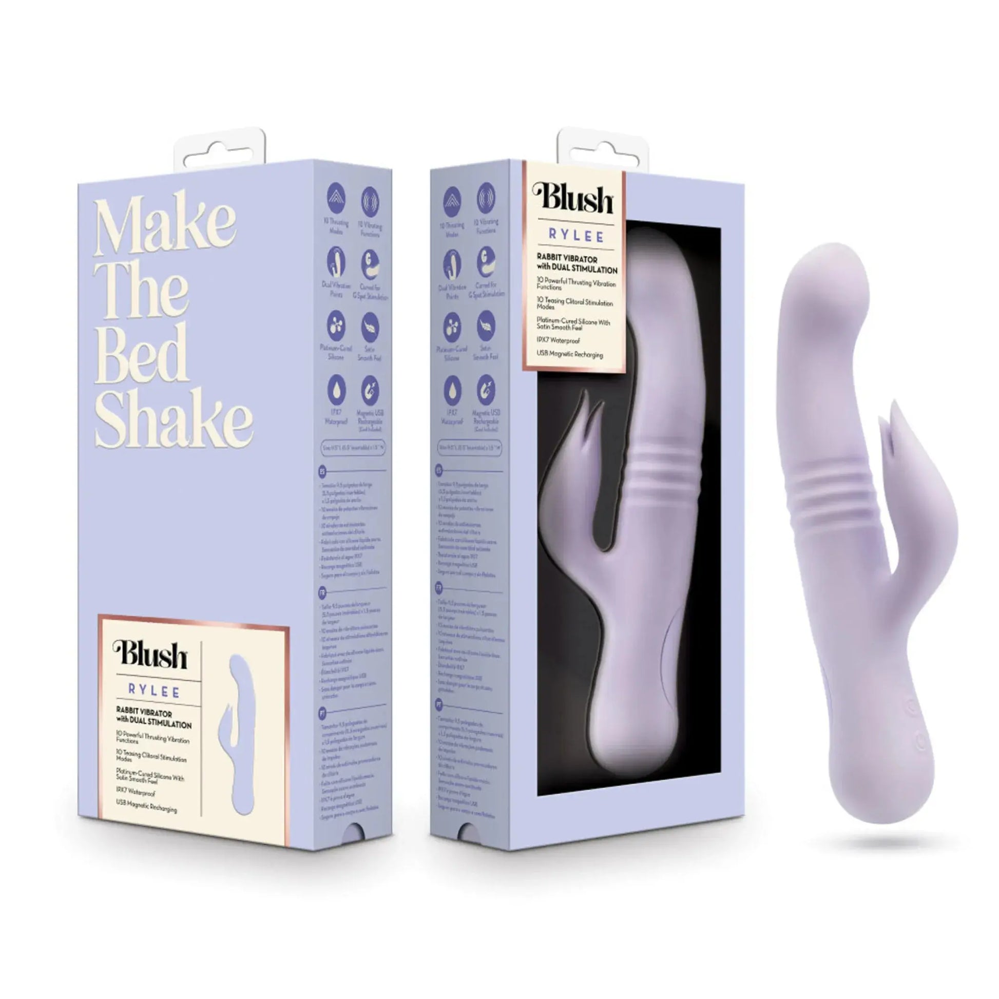 Blush Rylee Lavender Rabbit Vibrator Blush Novelties