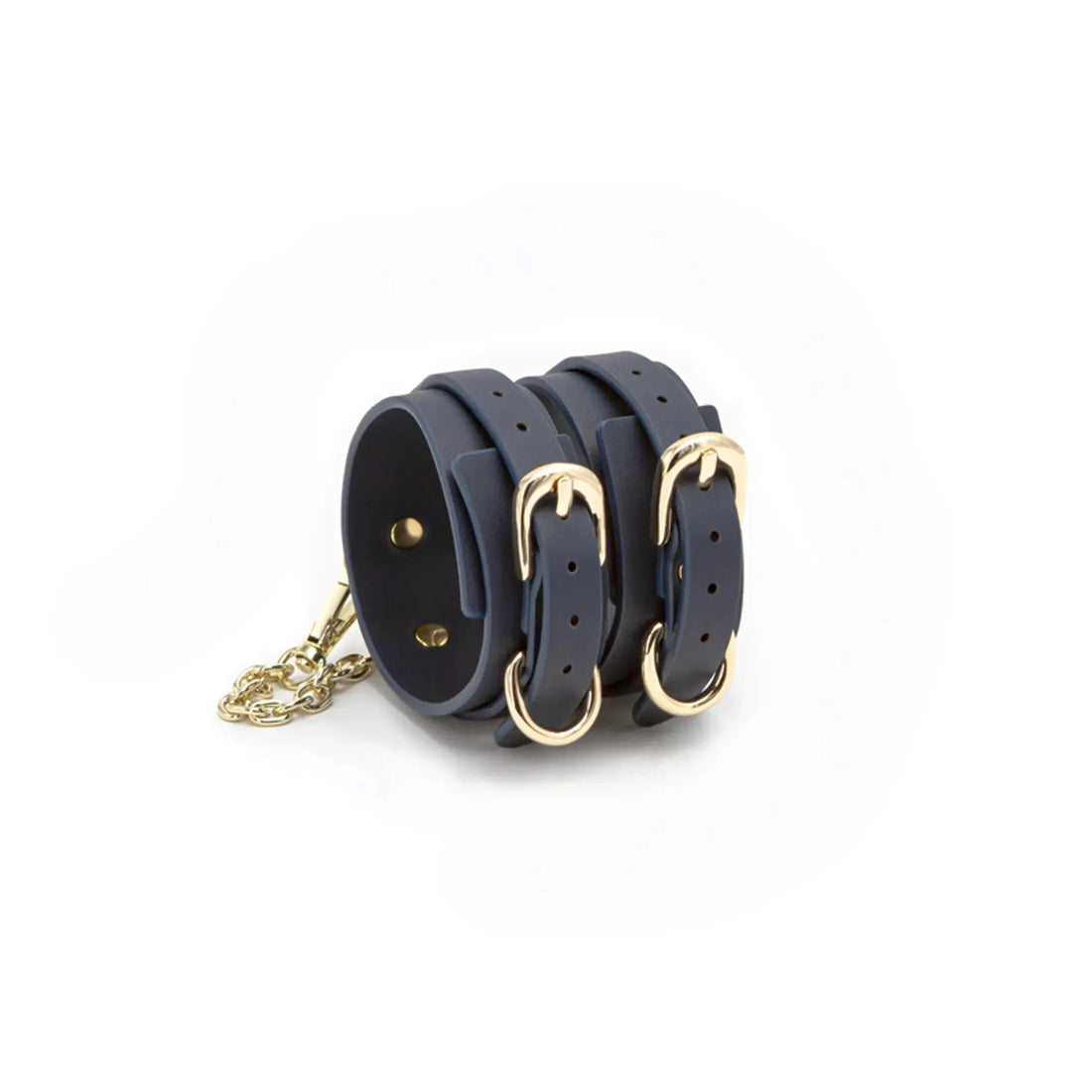 Bondage Couture Ankle Cuffs Blue NS Novelties
