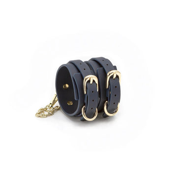 Bondage Couture Ankle Cuffs Blue NS Novelties