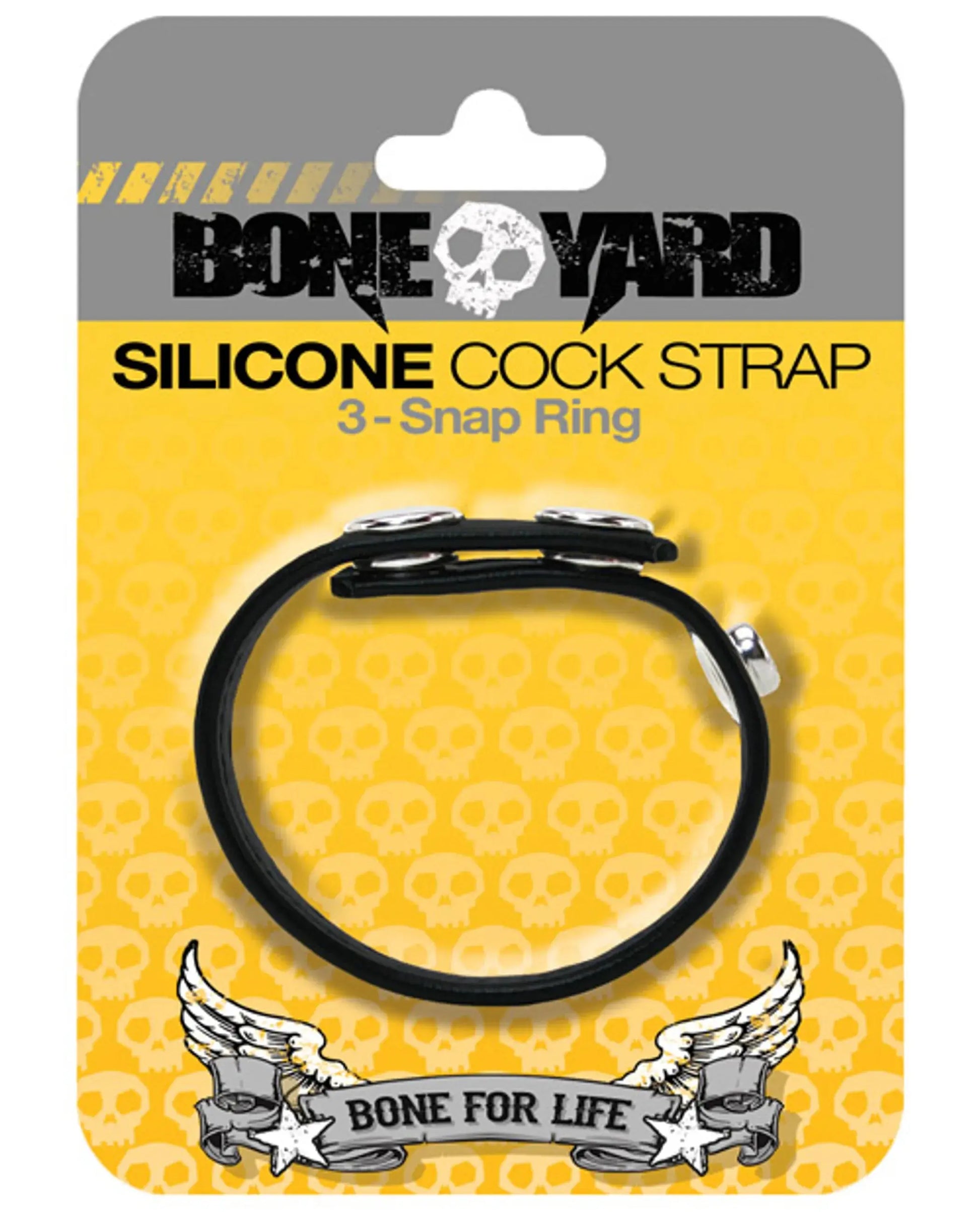 Boneyard Cock Strap Black Rascal Toys