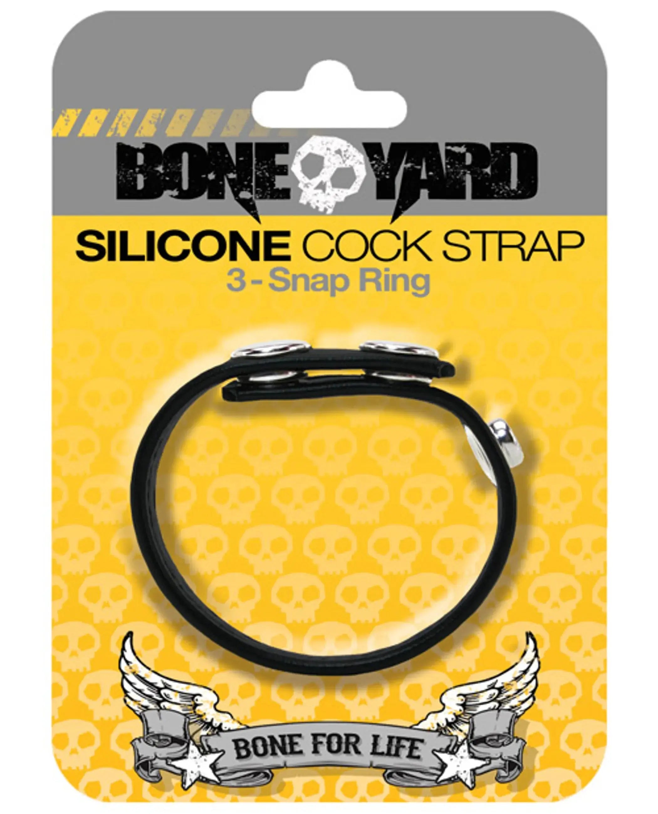 Boneyard Cock Strap Black Rascal Toys