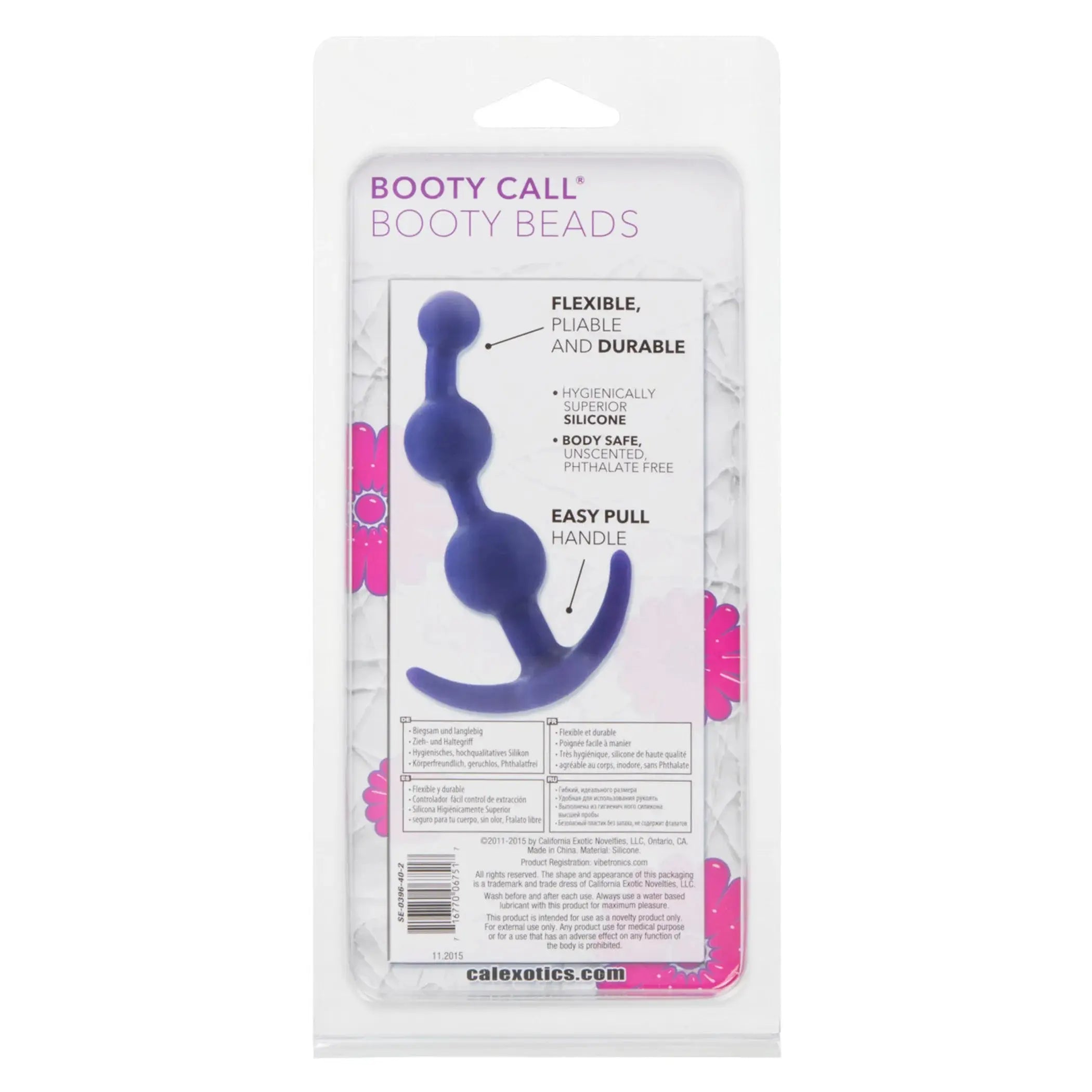 Booty Call Booty Beads Purple California Exotic Novelties