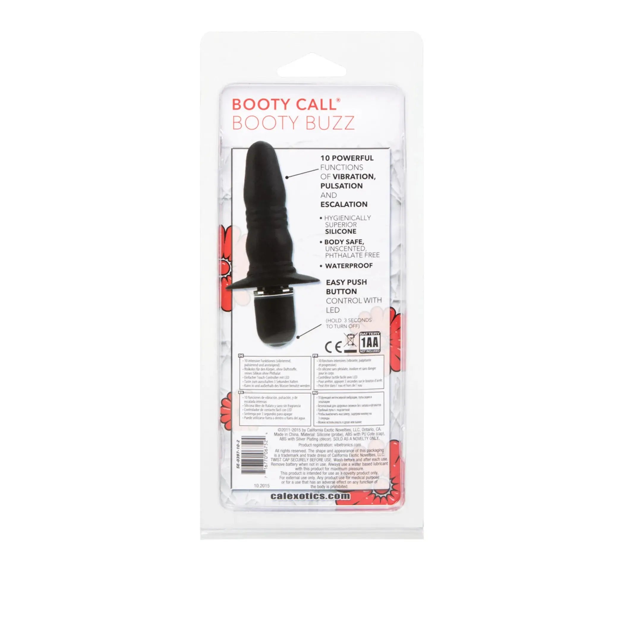 Booty Call Booty Buzz Black California Exotic Novelties