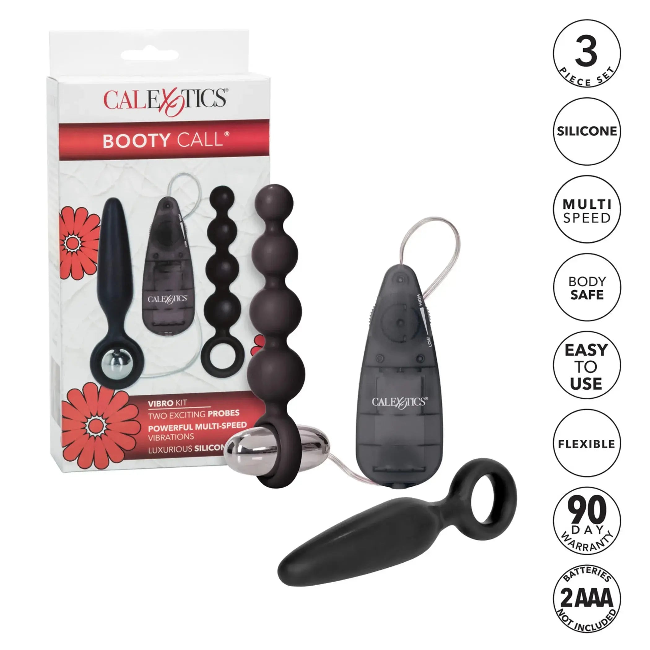 Booty Call Booty Vibro Kit Black California Exotic Novelties