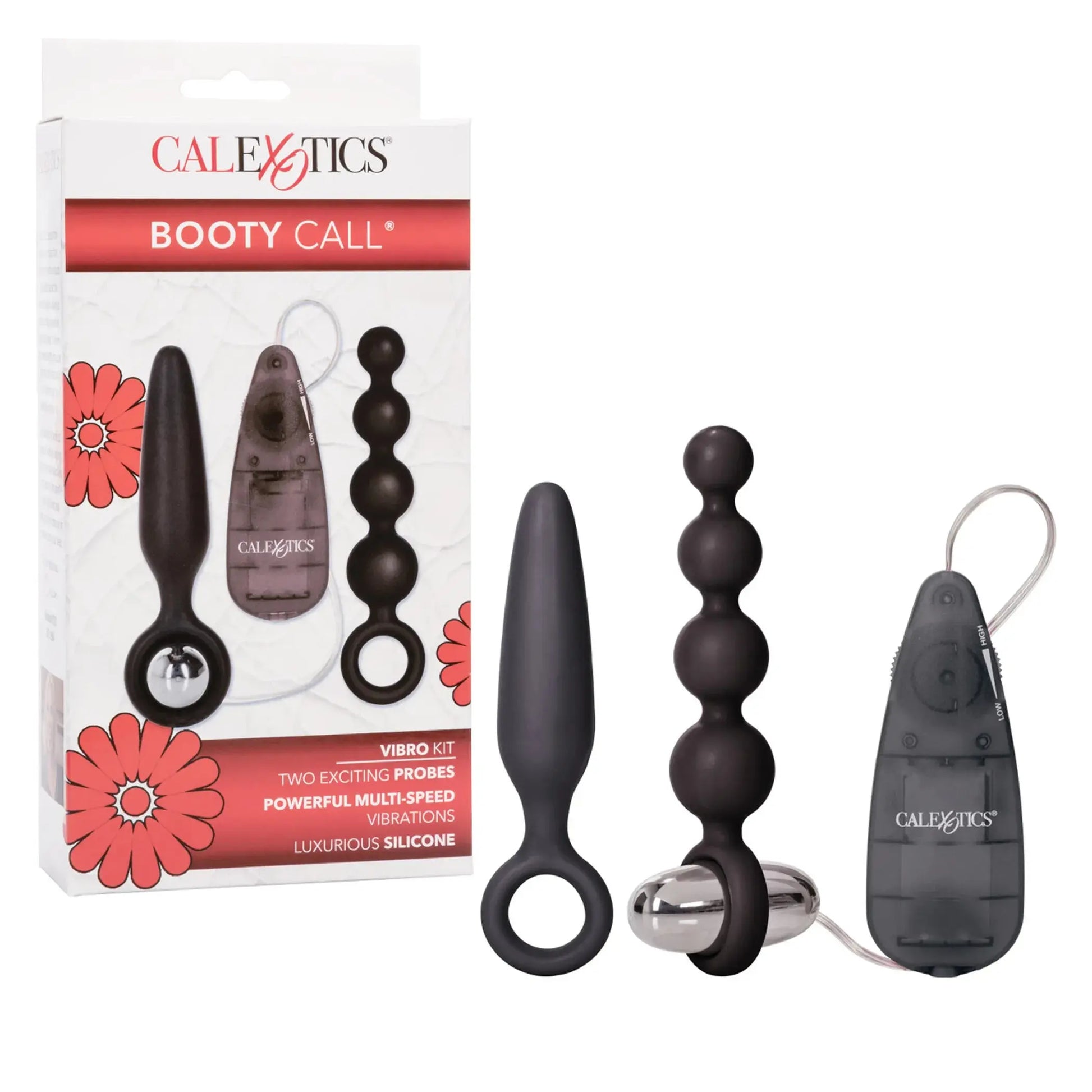 Booty Call Booty Vibro Kit Black California Exotic Novelties