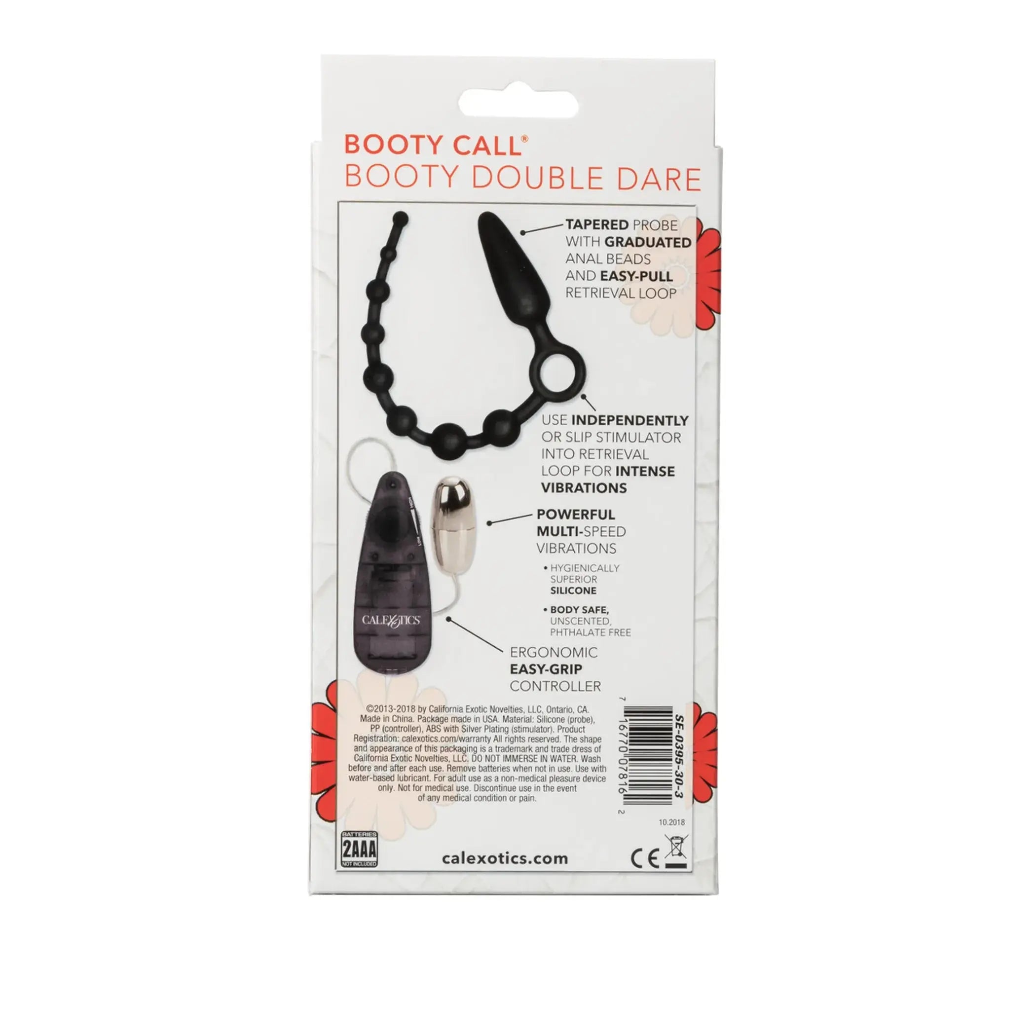 Booty Call Double Dare Black California Exotic Novelties