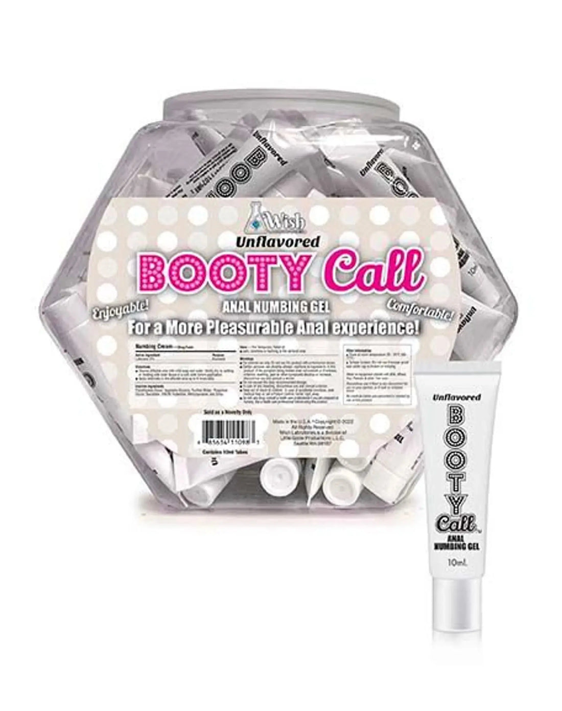 Booty Call Fishbowl 65 Pillow Packs Unflavored Little Genie
