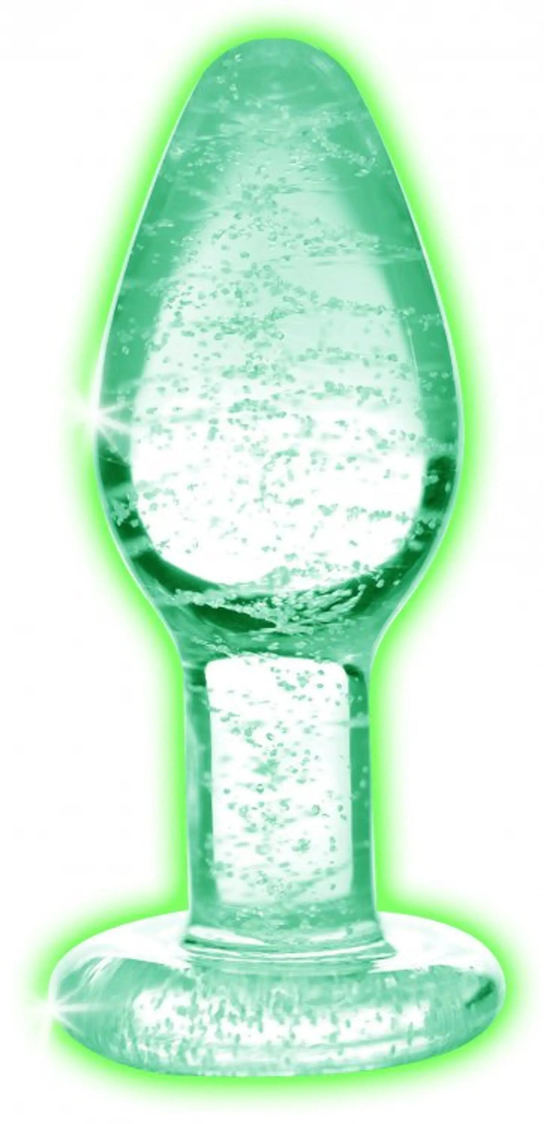 Booty Sparks Glow-In-The-Dark Glass Plug Small XR Brands