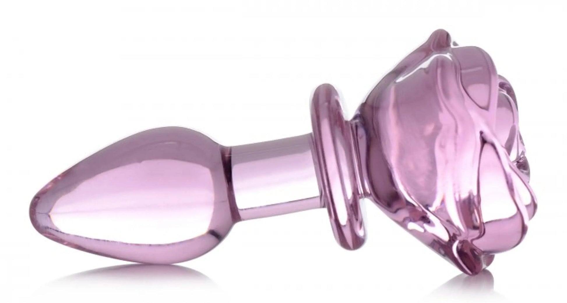 Booty Sparks Pink Rose Glass Small Plug XR Brands