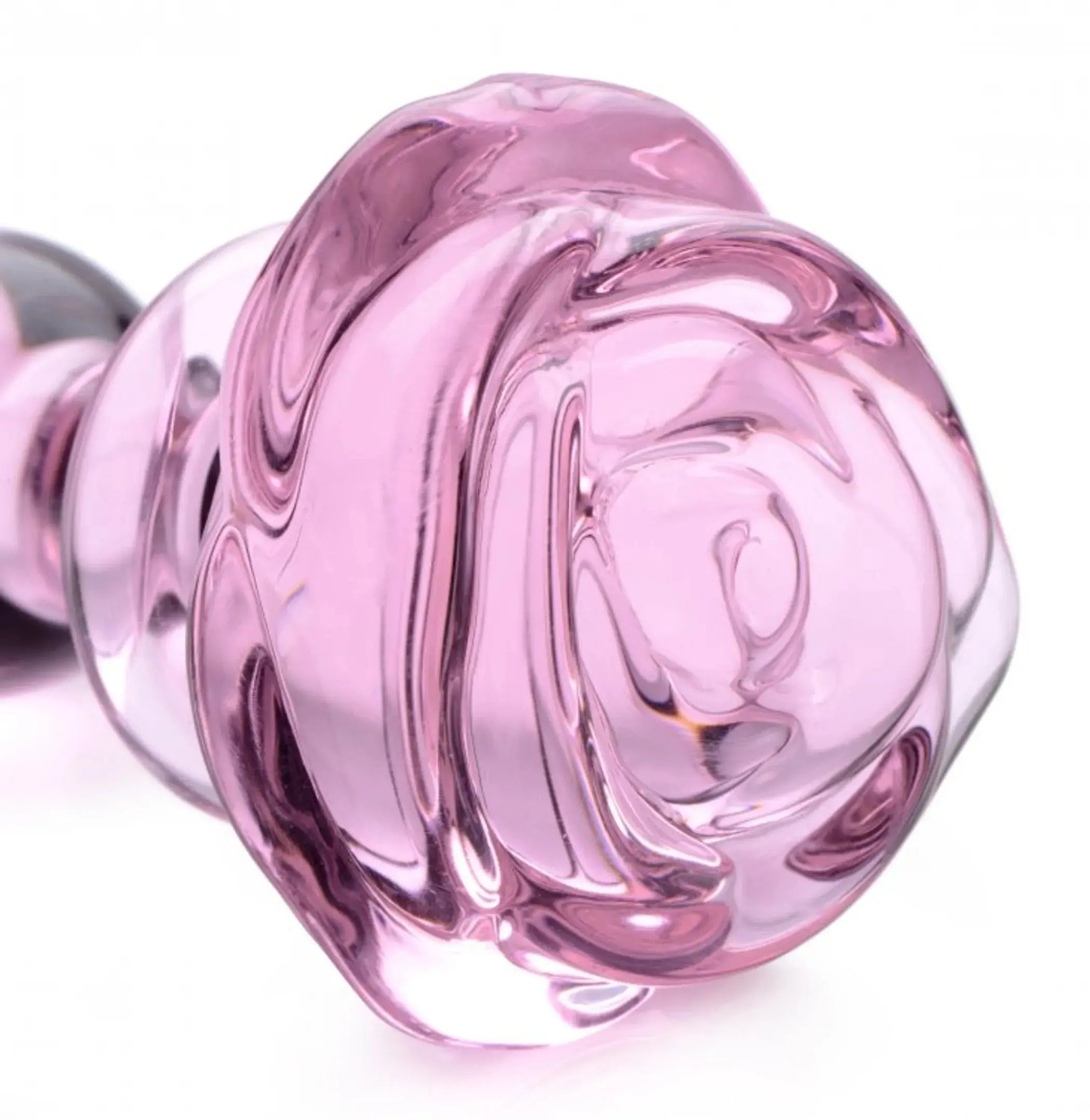 Booty Sparks Pink Rose Glass Small Plug XR Brands