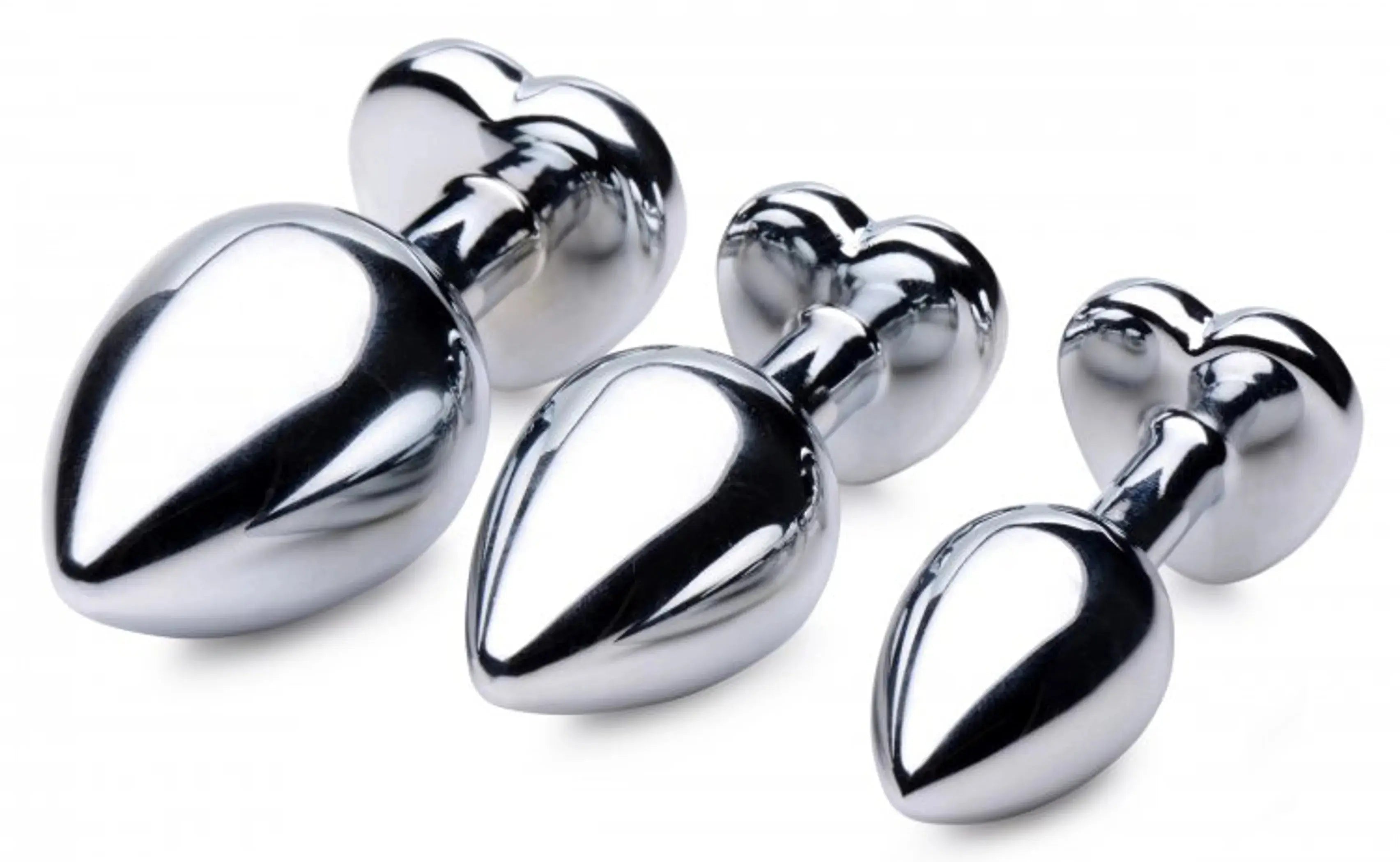 Booty Sparks Red Heart Gem Anal Plug Set XR Brands