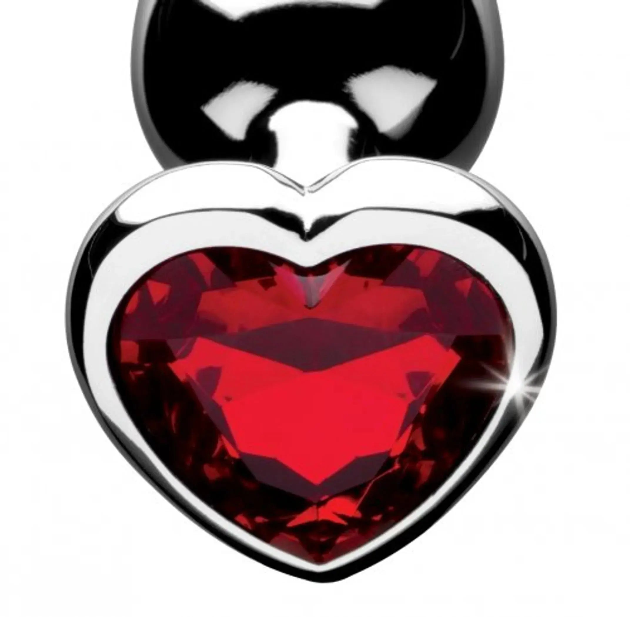 Booty Sparks Red Heart Gem Medium Anal Plug XR Brands