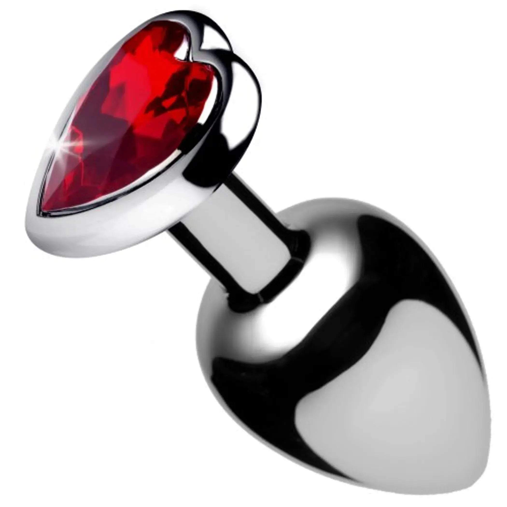 Booty Sparks Red Heart Gem Medium Anal Plug XR Brands