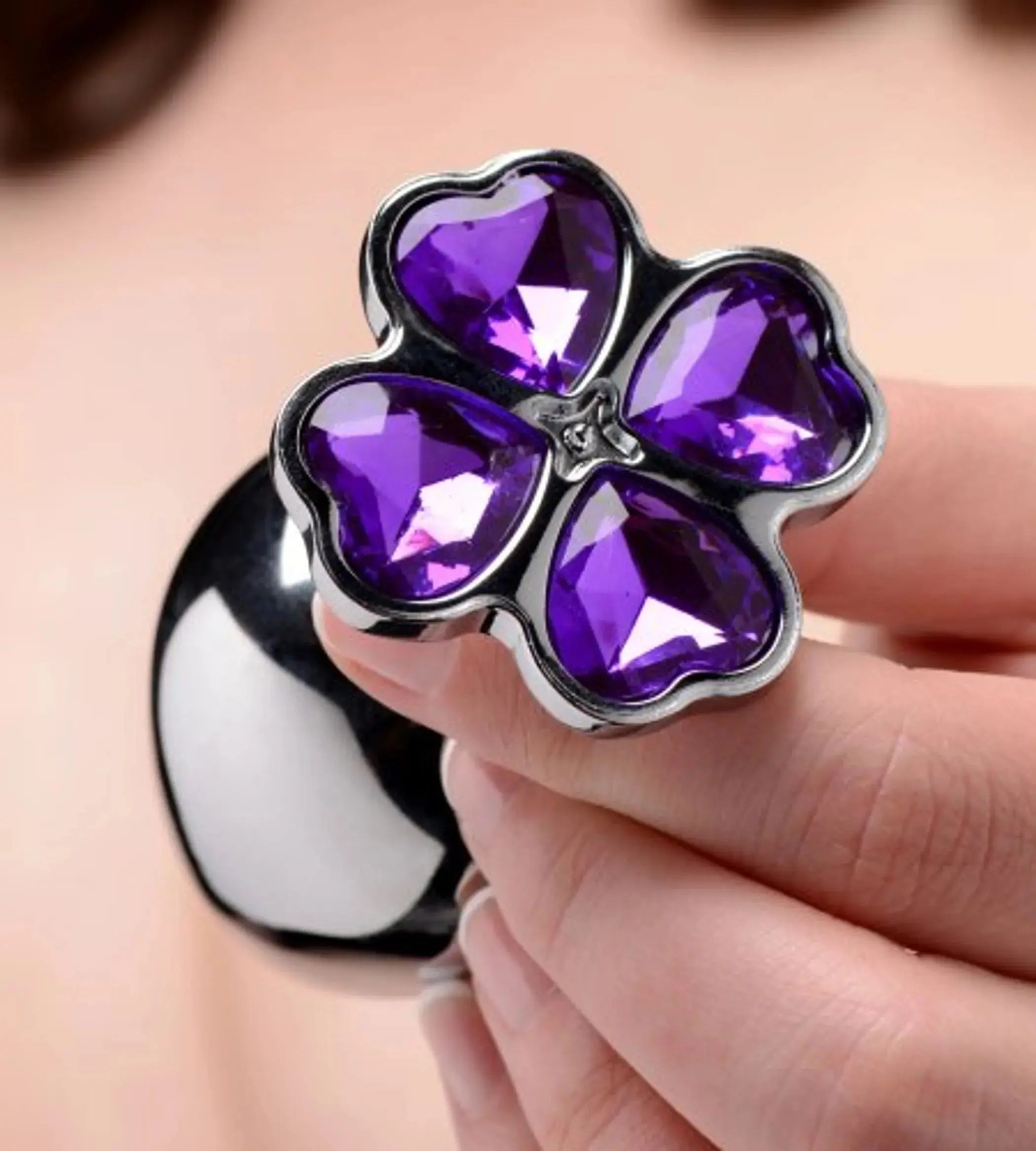 Booty Sparks Violet Flower Gem Anal Plug Set XR Brands