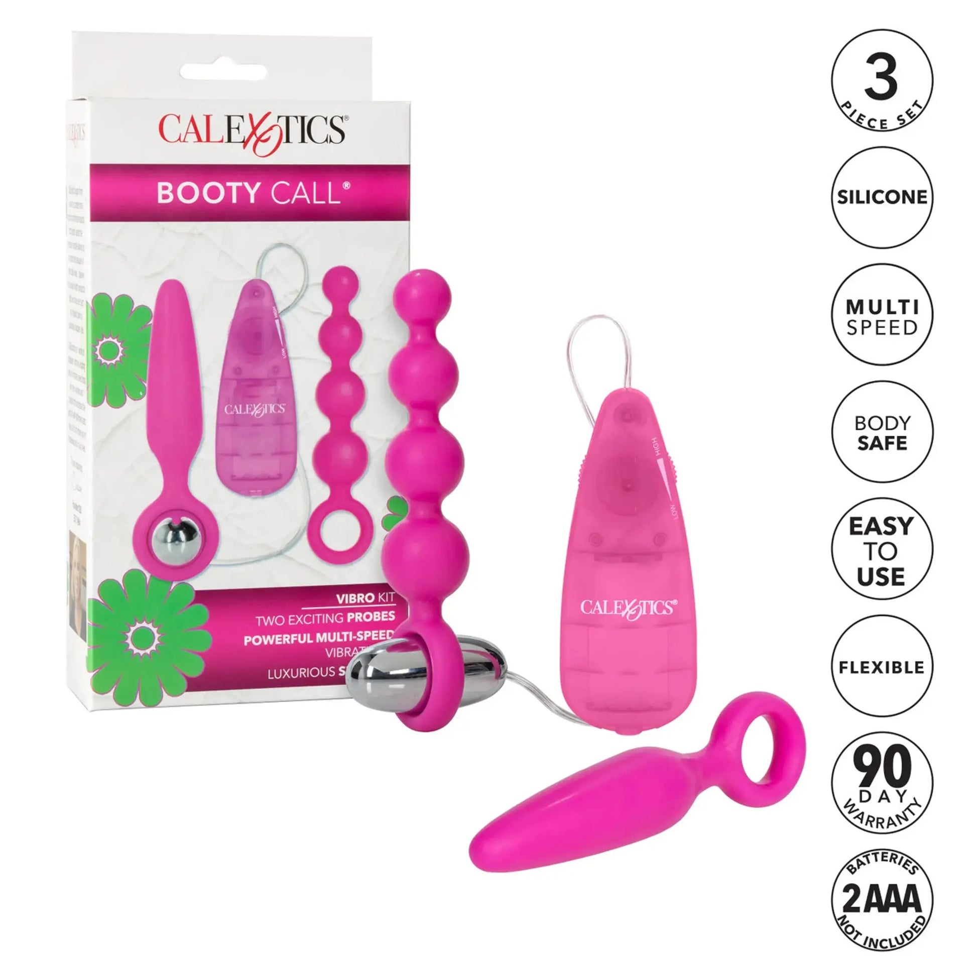 Booty Vibro Kit Pink California Exotic Novelties