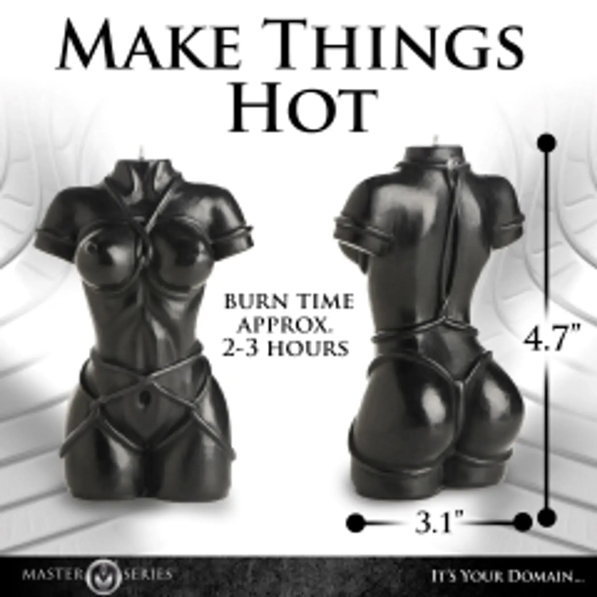 Bound Goddess Drip Candle Black XR Brands