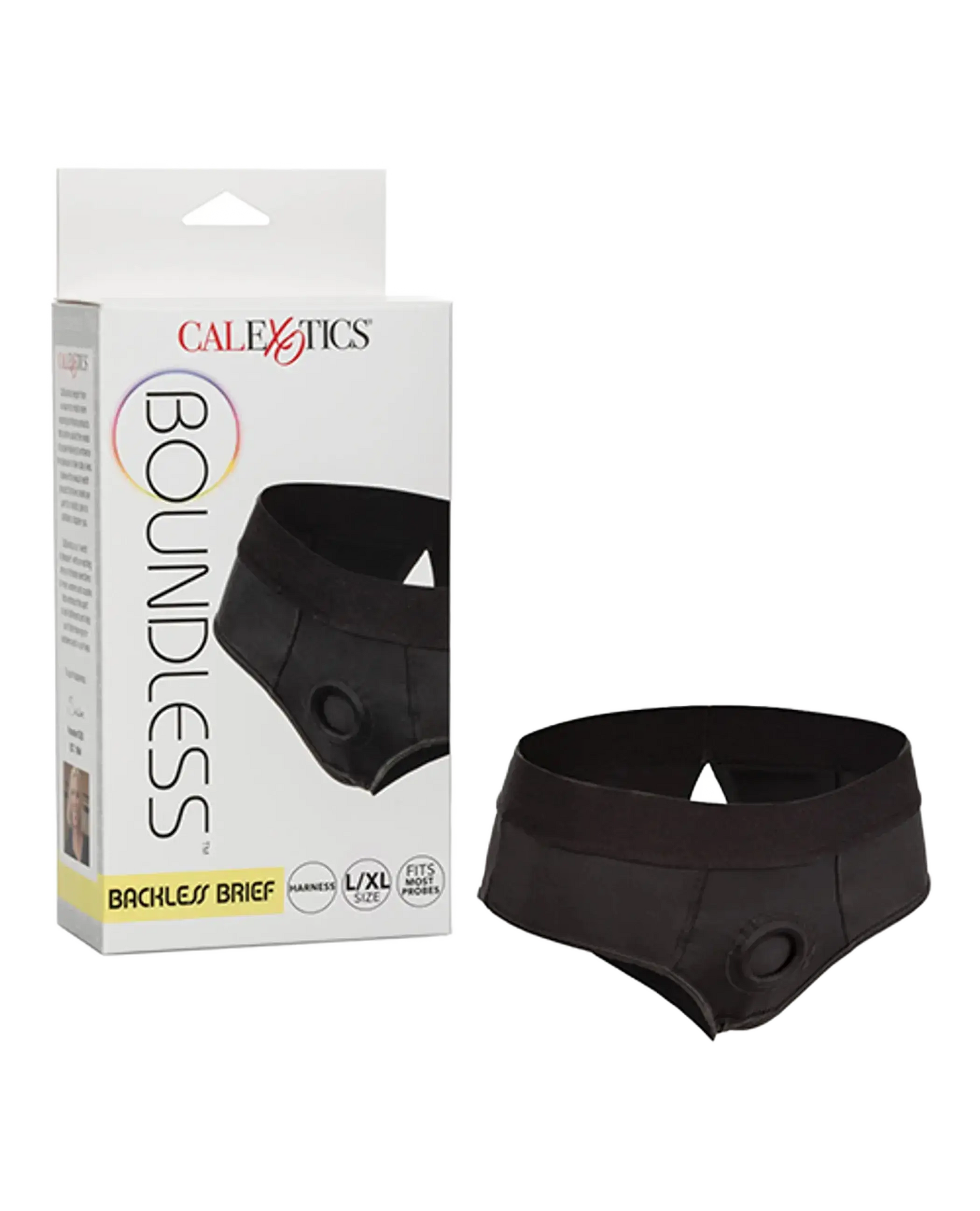 BOUNDLESS BACKLESS BRIEF HARNESS BLACK California Exotic Novelties