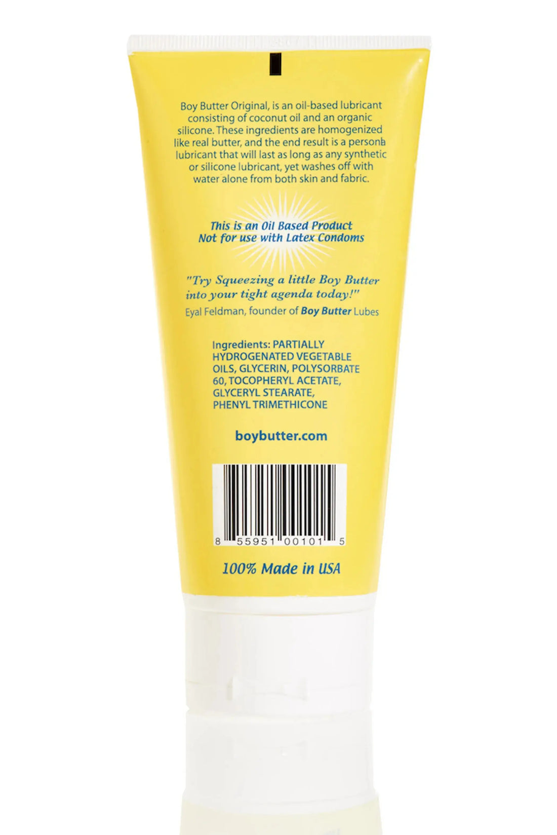 Boy Butter Original Formula Lube Tube 6 oz Boy Butter Lubes
