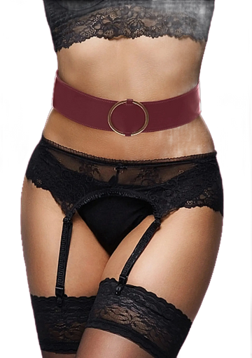 OUCH HALO WAIST BELT BURGUNDY SHOTS AMERICA