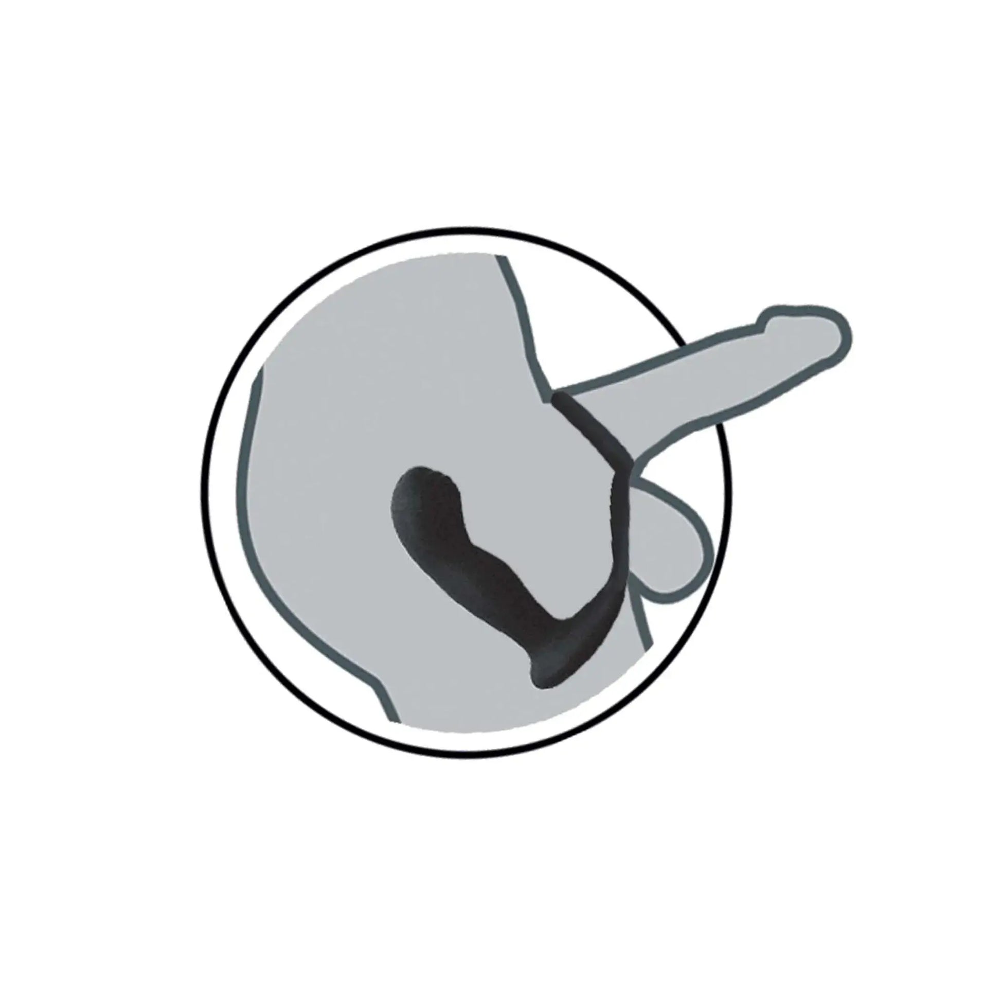 Butts Up Prostate Massager with Scrotum and Cock Ring Nasstoys