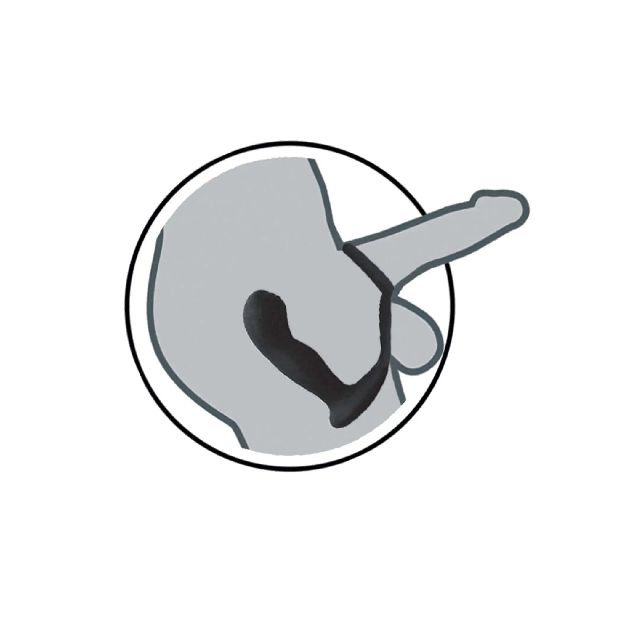 Butts Up Prostate Massager with Scrotum and Cock Ring Nasstoys