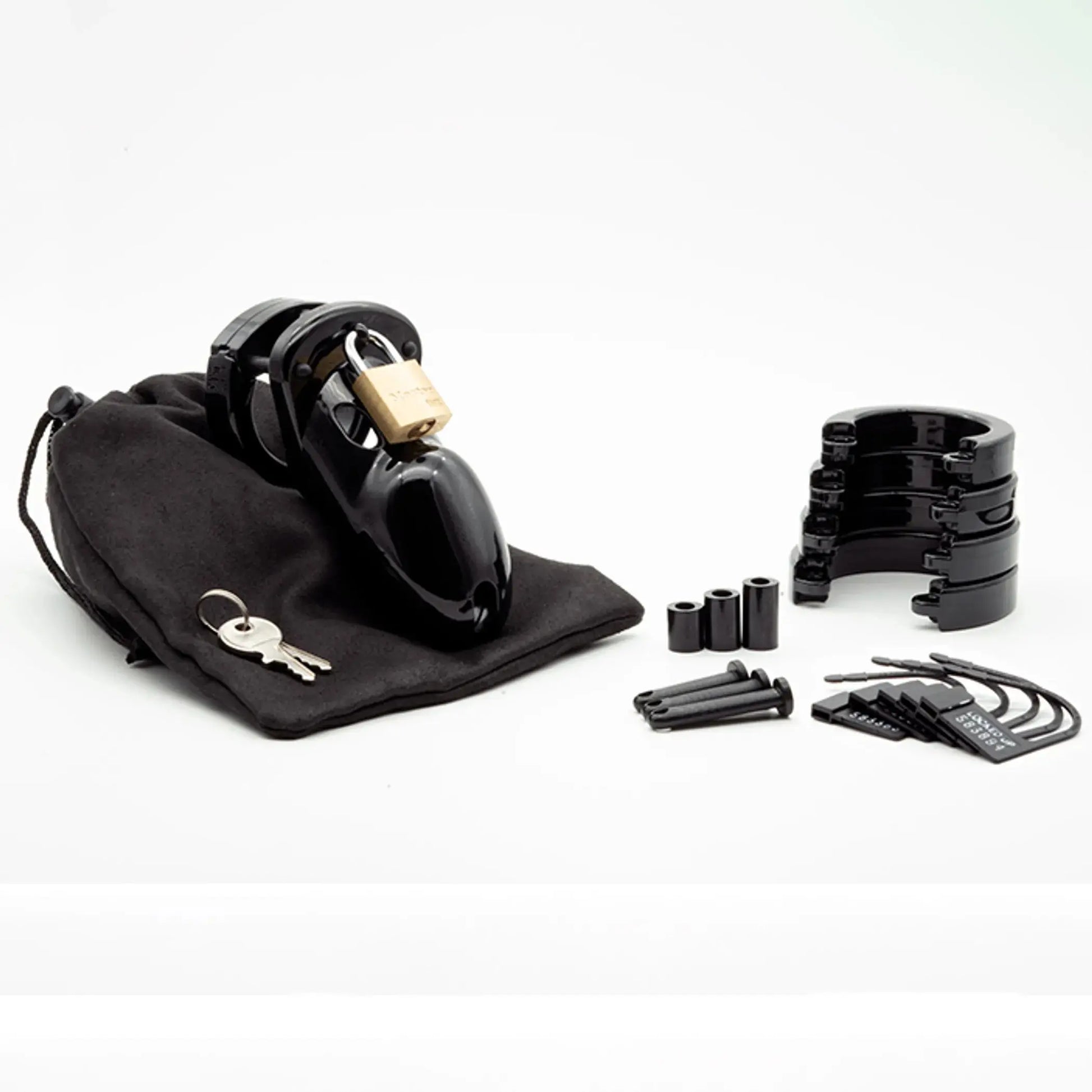 CB-3000 Kit 3in Black Cock Cage CBX Male Chastity