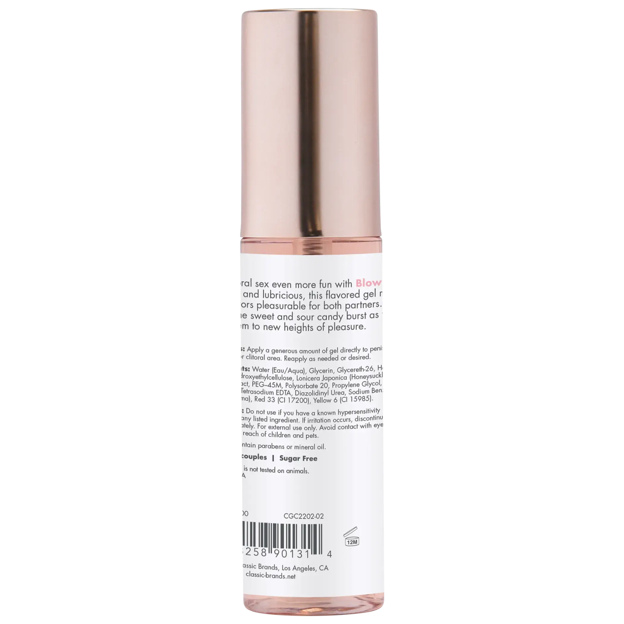 CGC BLOW ME ORAL SEX GEL BERRY BURST 2 FL OZ Classic Brands