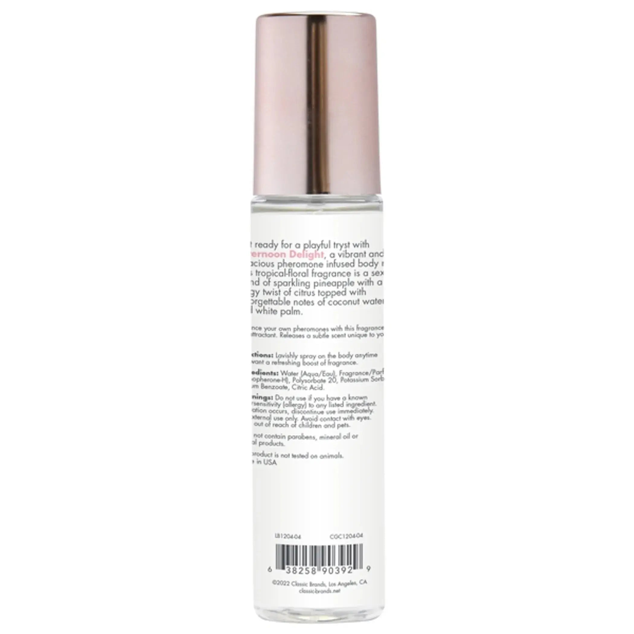 CGC BODY MIST W/ PHEROMONES AFTERNOON DELIGHT 3.5 FL OZ Classic Brands