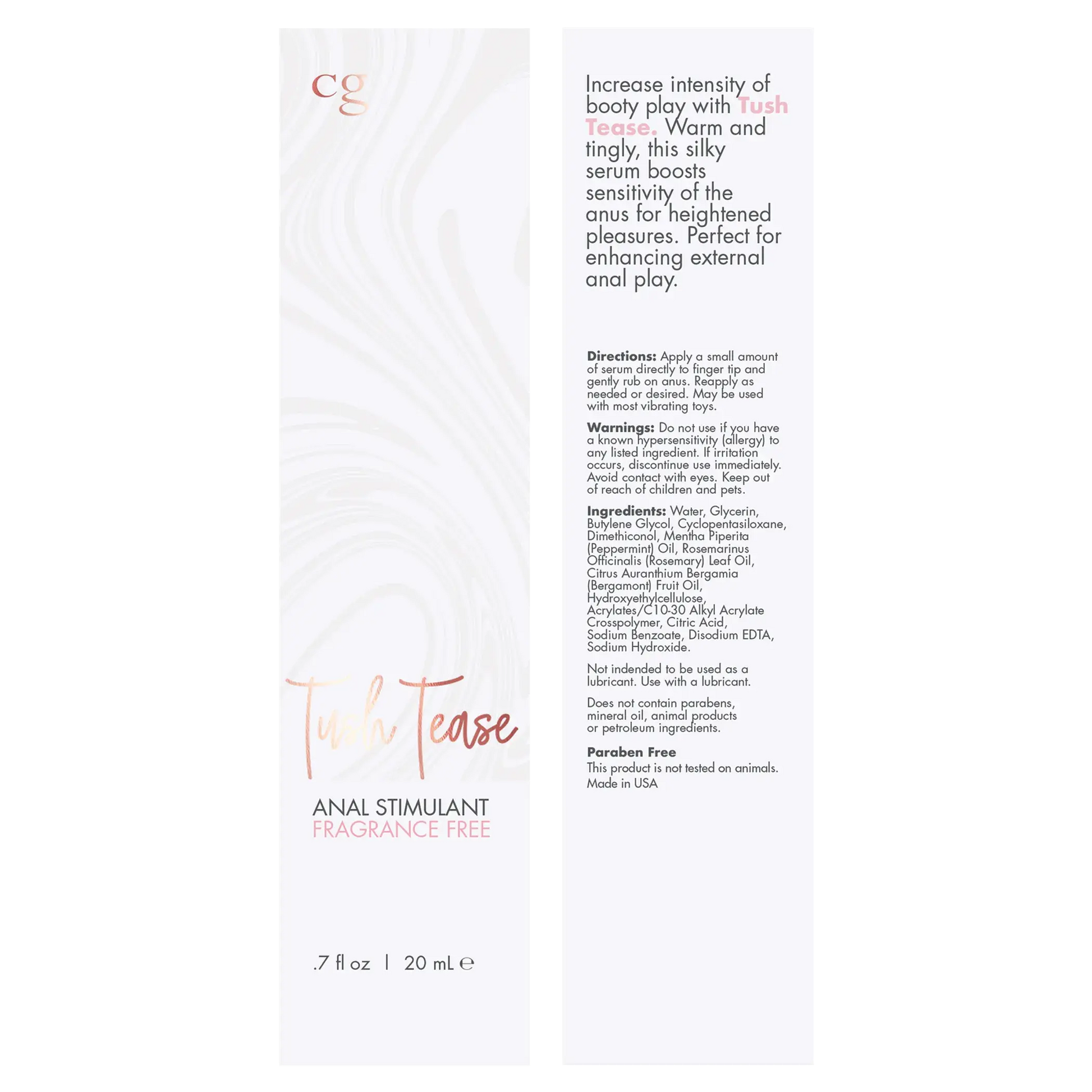 CGC Tush Tease Anal Stimulant Au Naturel 0.7 Fl Oz Classic Brands