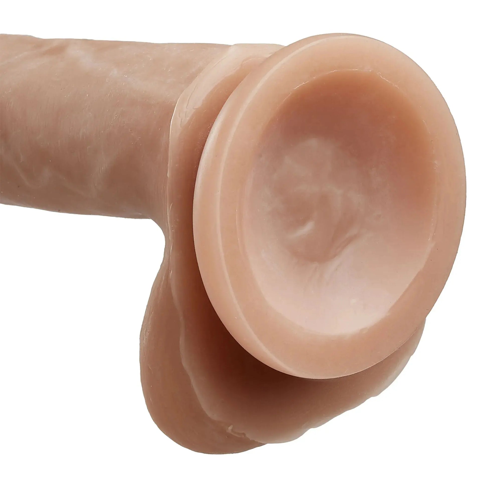 CLOUD 9 DUAL DENSITY DILDO 6IN W/ BALLS TAN/ MOCHA Cloud 9 Novelties