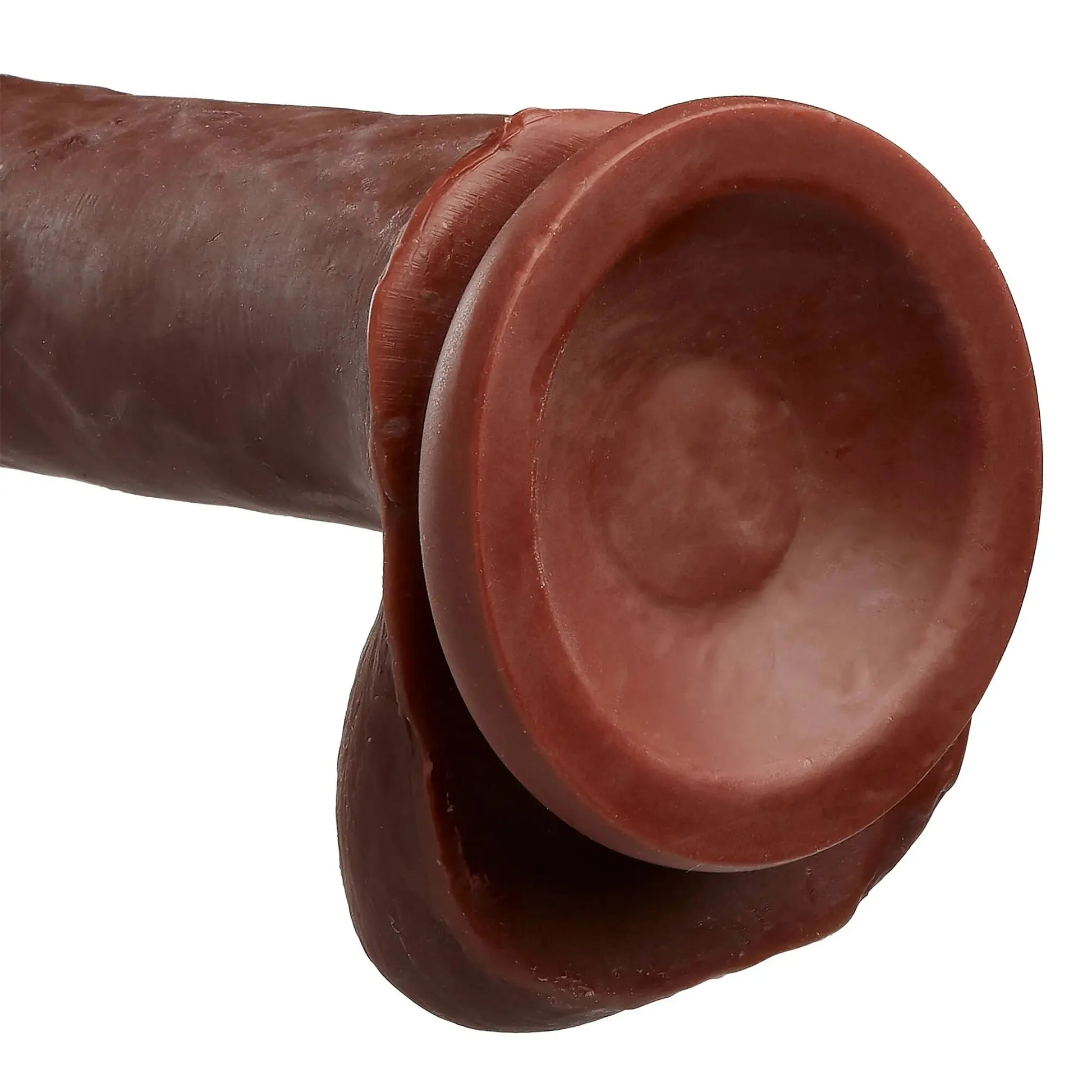 CLOUD 9 DUAL DENSITY DILDO TOUCH 6IN W/ BALLS BROWN Cloud 9 Novelties