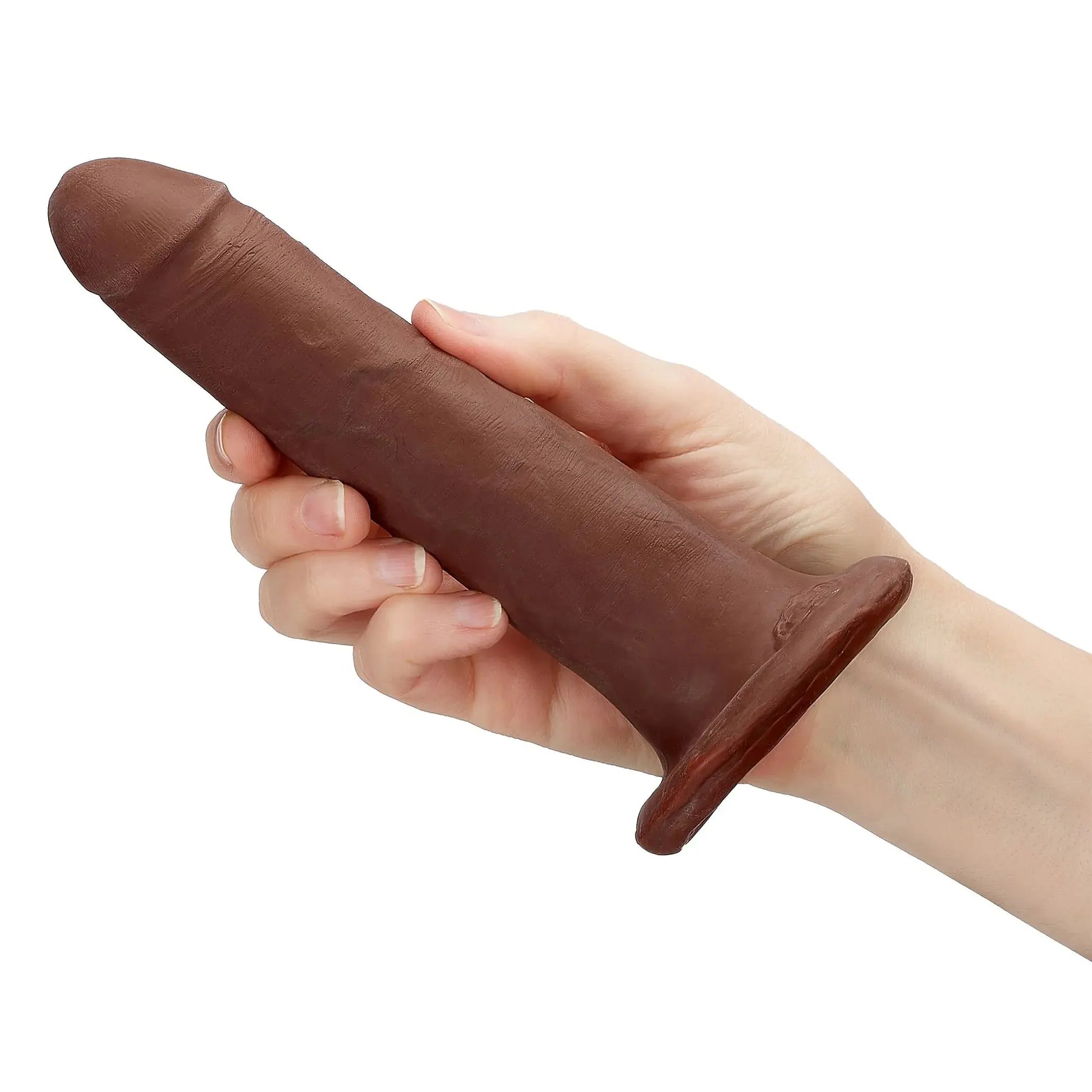 CLOUD 9 DUAL DENSITY DILDO TOUCH 7IN W/ NO BALLS BROWN Cloud 9 Novelties
