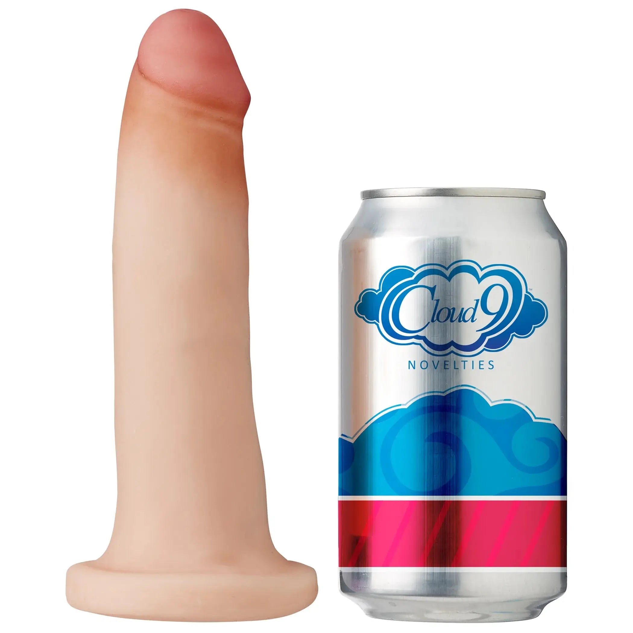 CLOUD 9 DUAL DENSITY DILDO TOUCH 7IN W/ NO BALLS LIGHT Cloud 9 Novelties