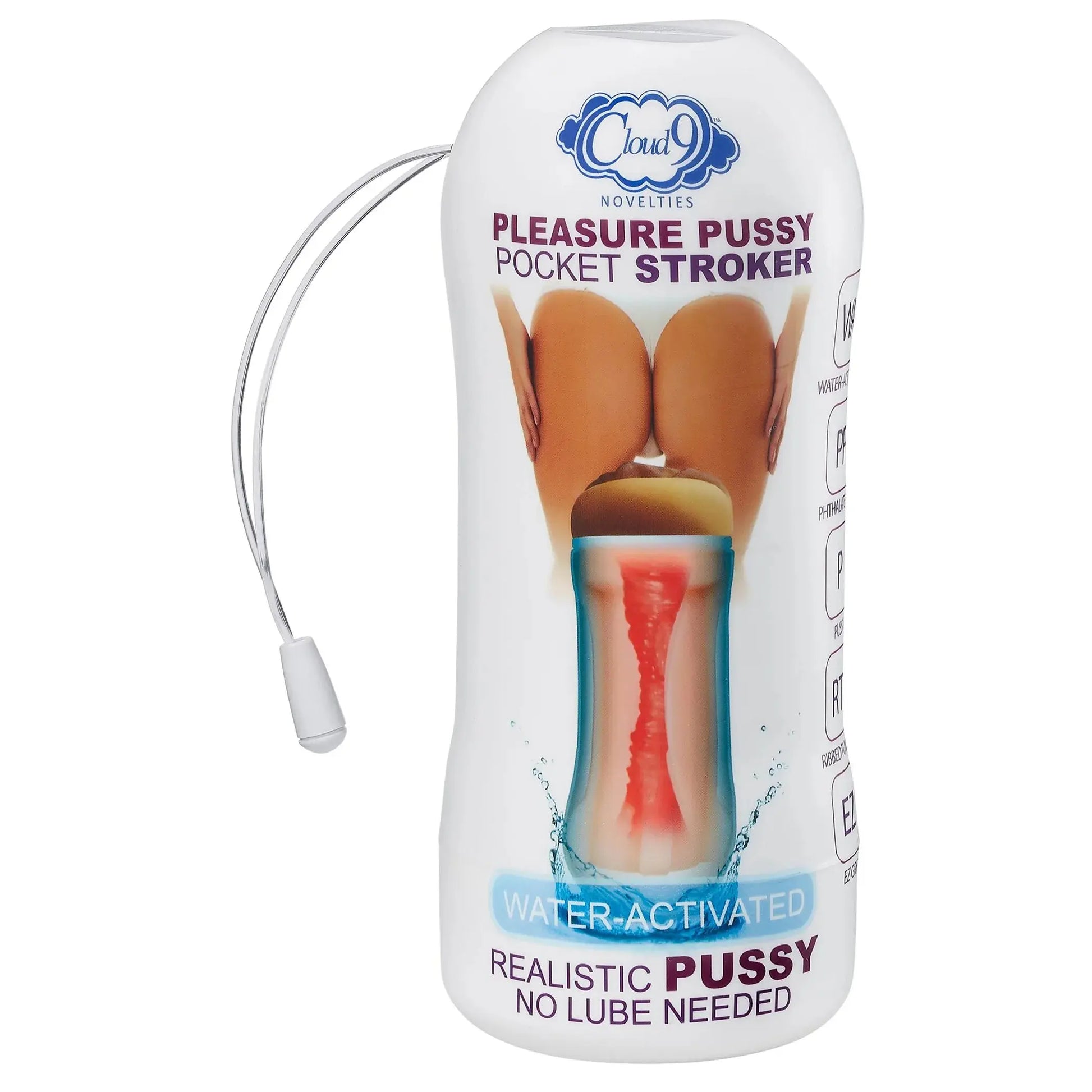 CLOUD 9 PLEASURE PXSSYPOCKET STROKER WATER ACTIVATED TAN Cloud 9 Novelties